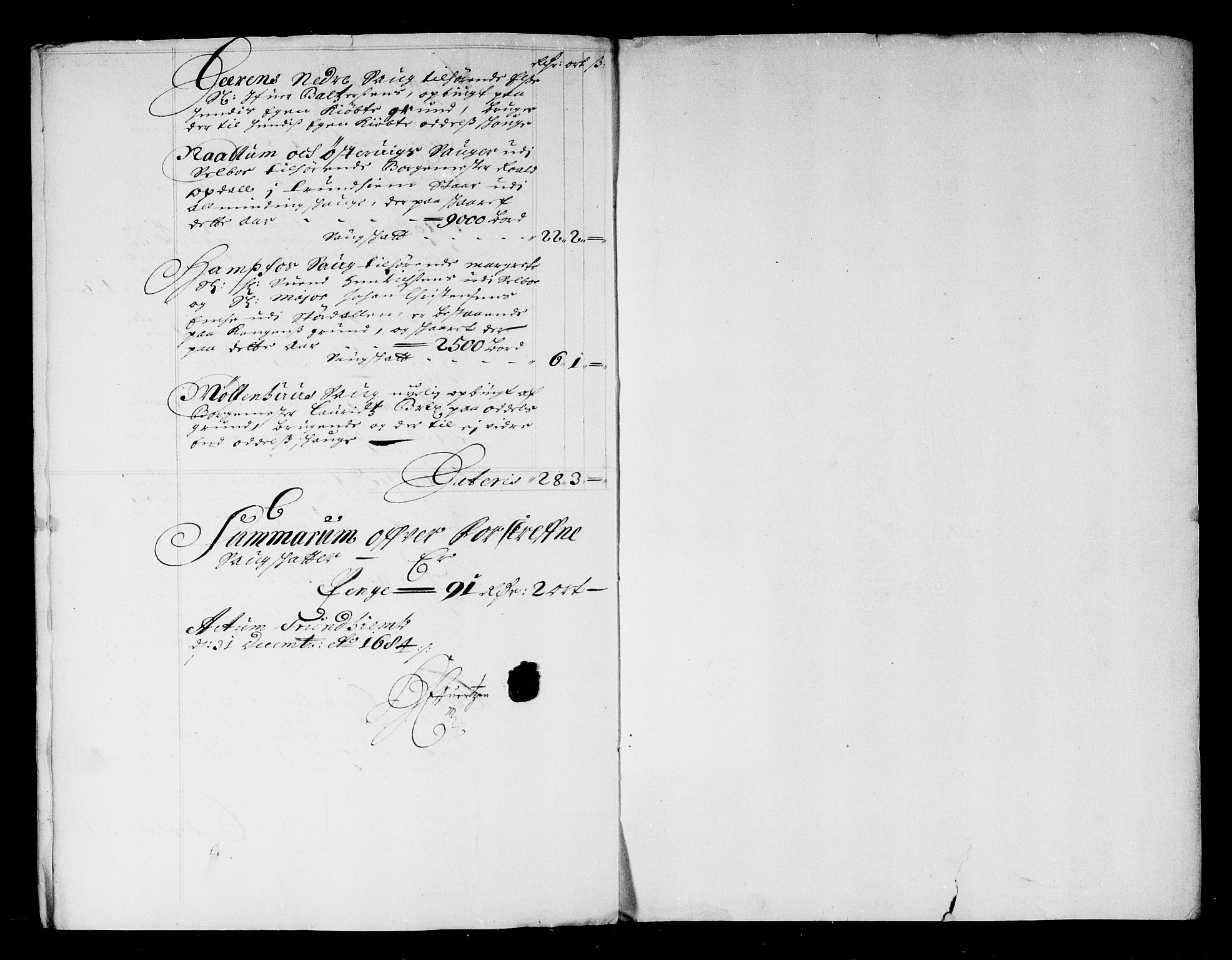 Rentekammeret inntil 1814, Reviderte regnskaper, Stiftamtstueregnskaper, Trondheim stiftamt og Nordland amt, AV/RA-EA-6044/R/Rg/L0075: Trondheim stiftamt og Nordland amt, 1684