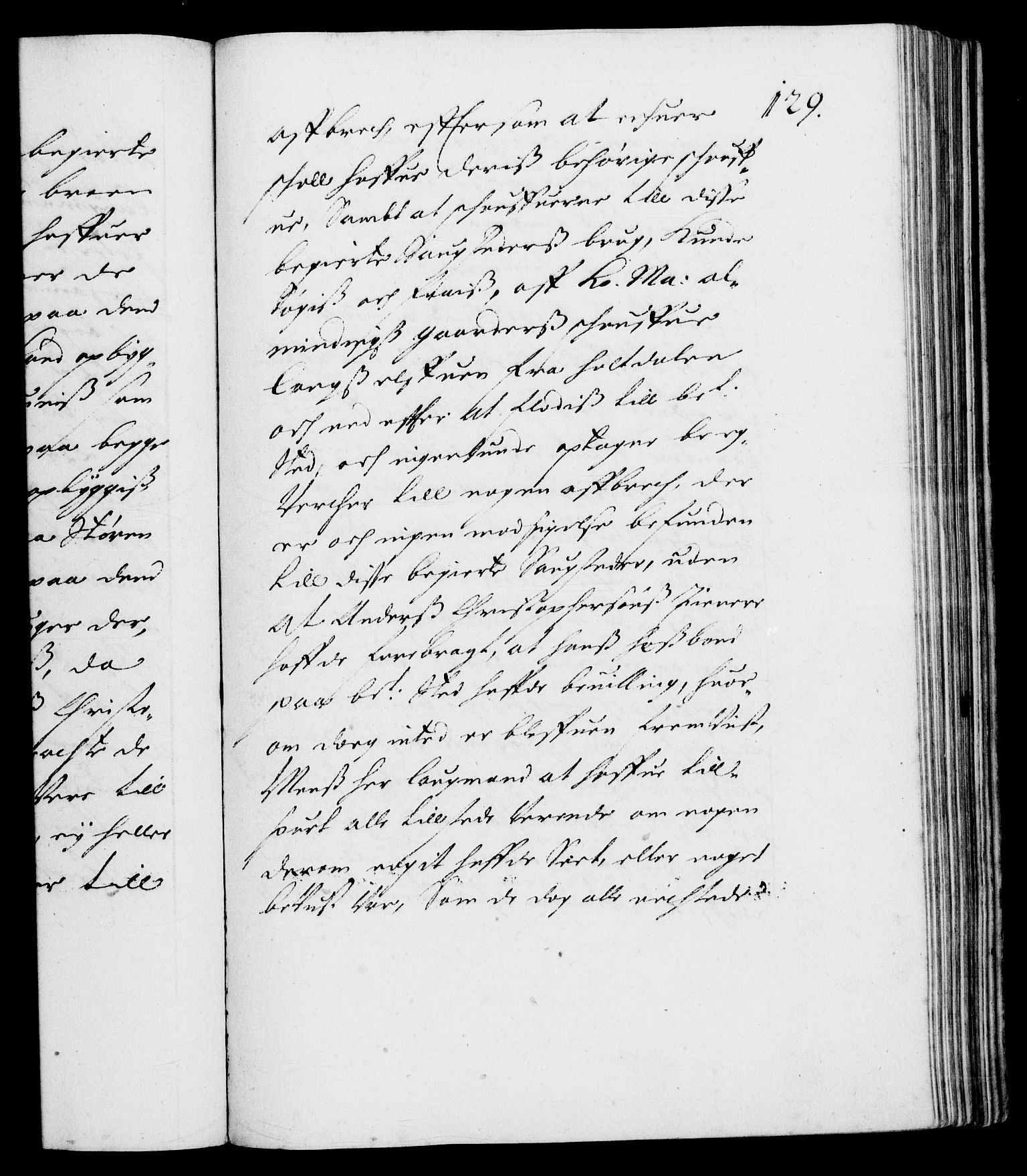 Danske Kanselli 1572-1799, RA/EA-3023/F/Fc/Fca/Fcaa/L0010: Norske registre (mikrofilm), 1660-1670, s. 129a