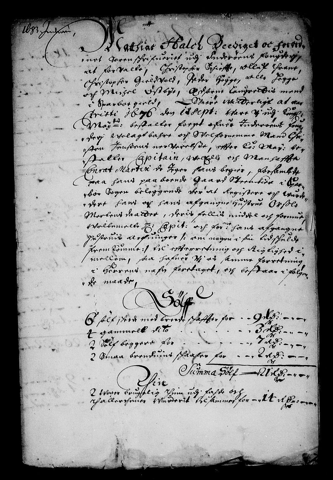 Rentekammeret inntil 1814, Reviderte regnskaper, Stiftamtstueregnskaper, Trondheim stiftamt og Nordland amt, AV/RA-EA-6044/R/Rg/L0072: Trondheim stiftamt og Nordland amt, 1683