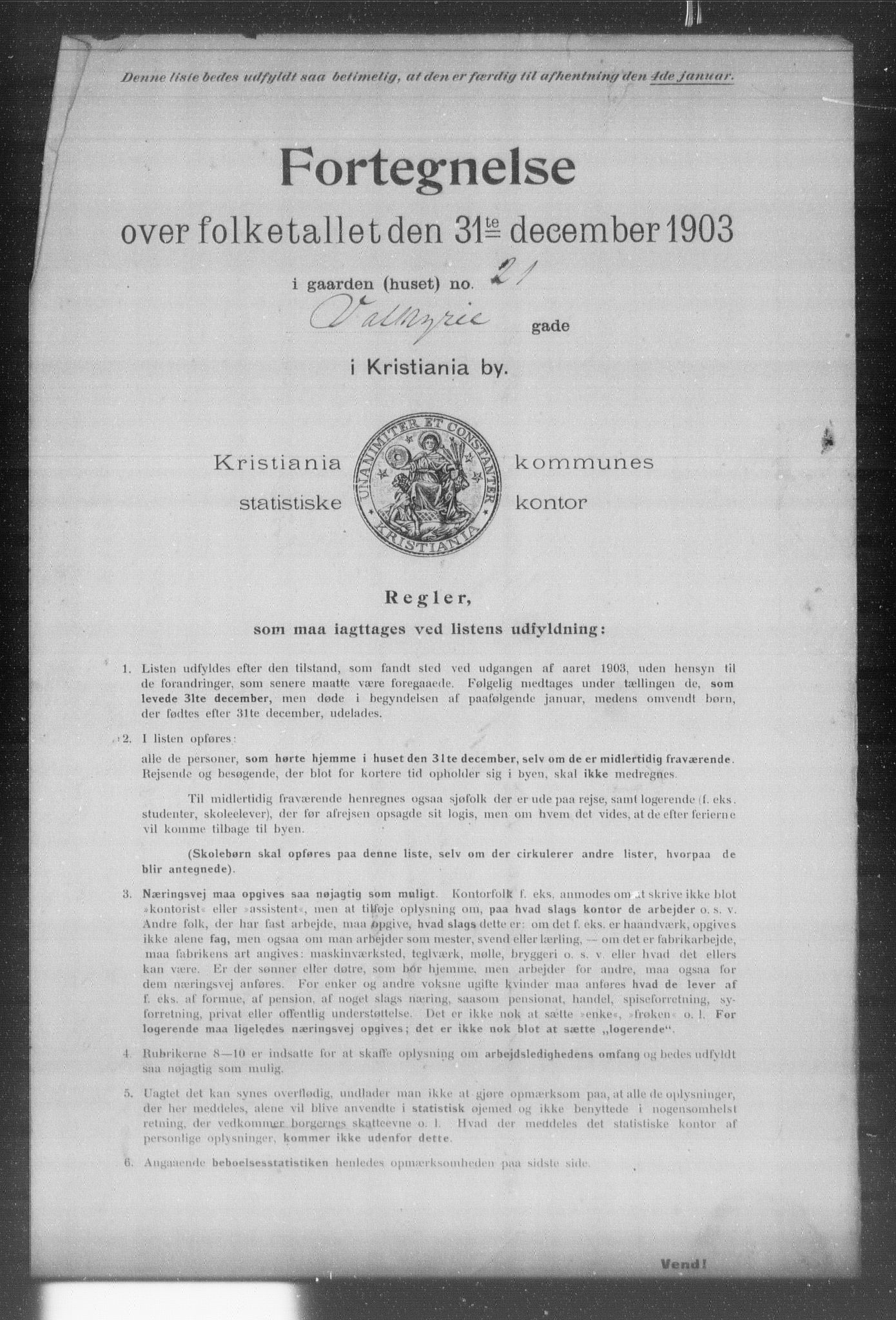 OBA, Kommunal folketelling 31.12.1903 for Kristiania kjøpstad, 1903, s. 23464