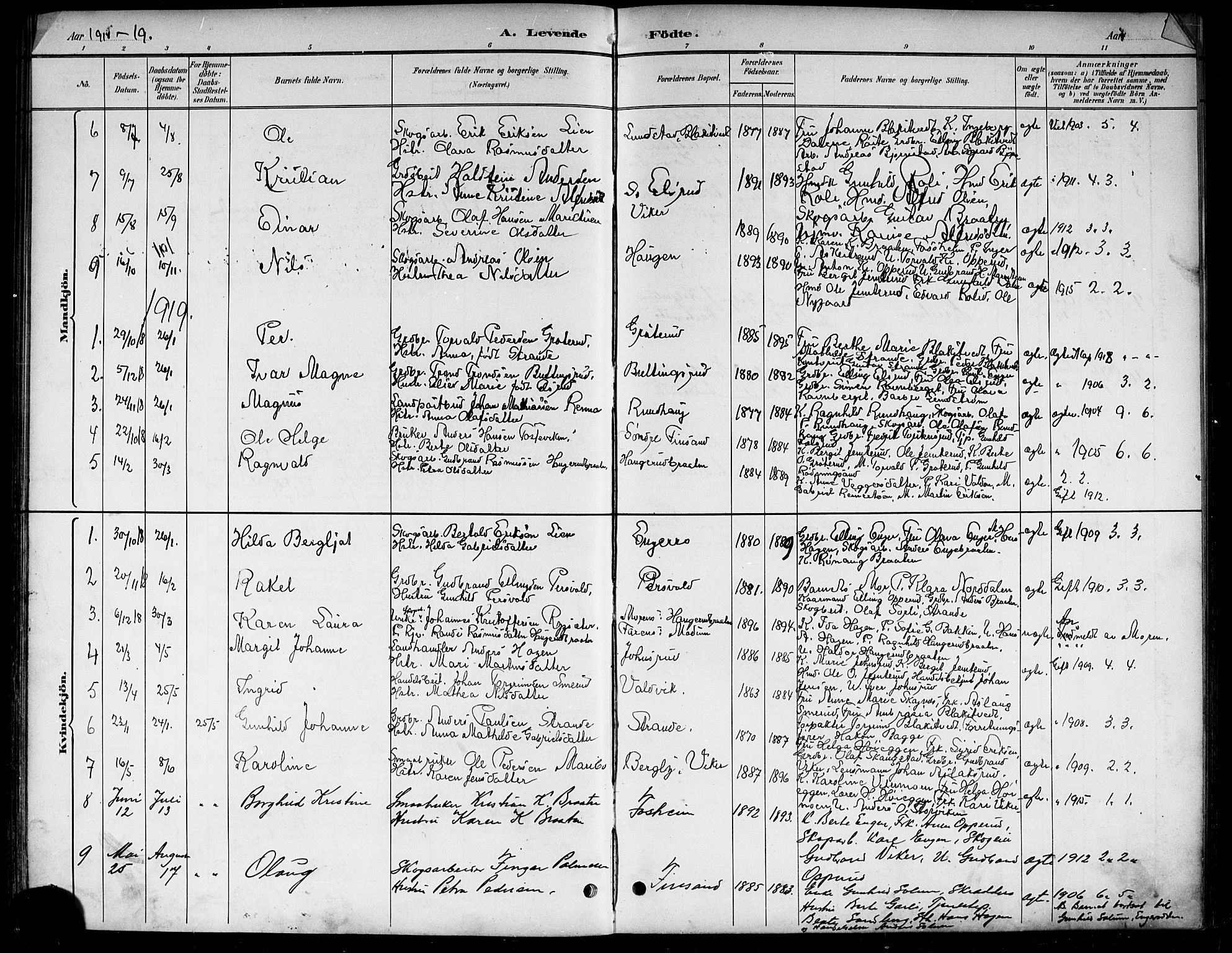 Ådal kirkebøker, AV/SAKO-A-248/G/Ga/L0004: Klokkerbok nr.  I 4, 1891-1920, s. 35