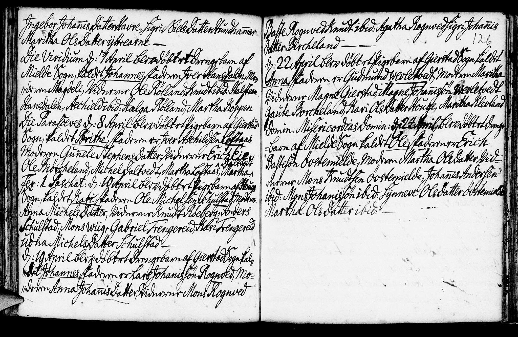 Haus sokneprestembete, SAB/A-75601/H/Haa: Ministerialbok nr. A 6, 1748-1758, s. 126