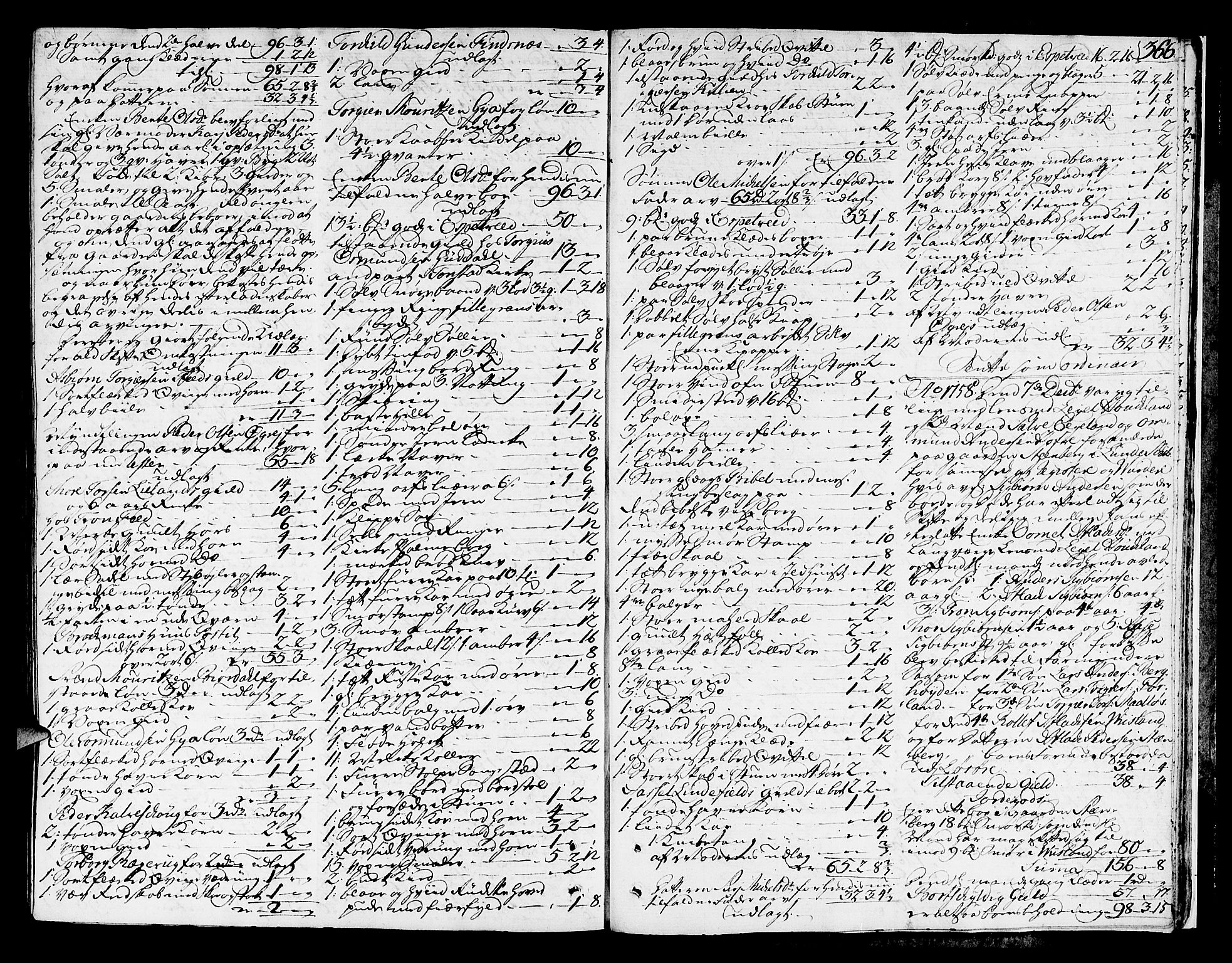 Jæren og Dalane sorenskriveri, AV/SAST-A-100306/5/50BA/L0010: SKIFTEPROTOKOLL, 1752-1758, s. 365b-366a