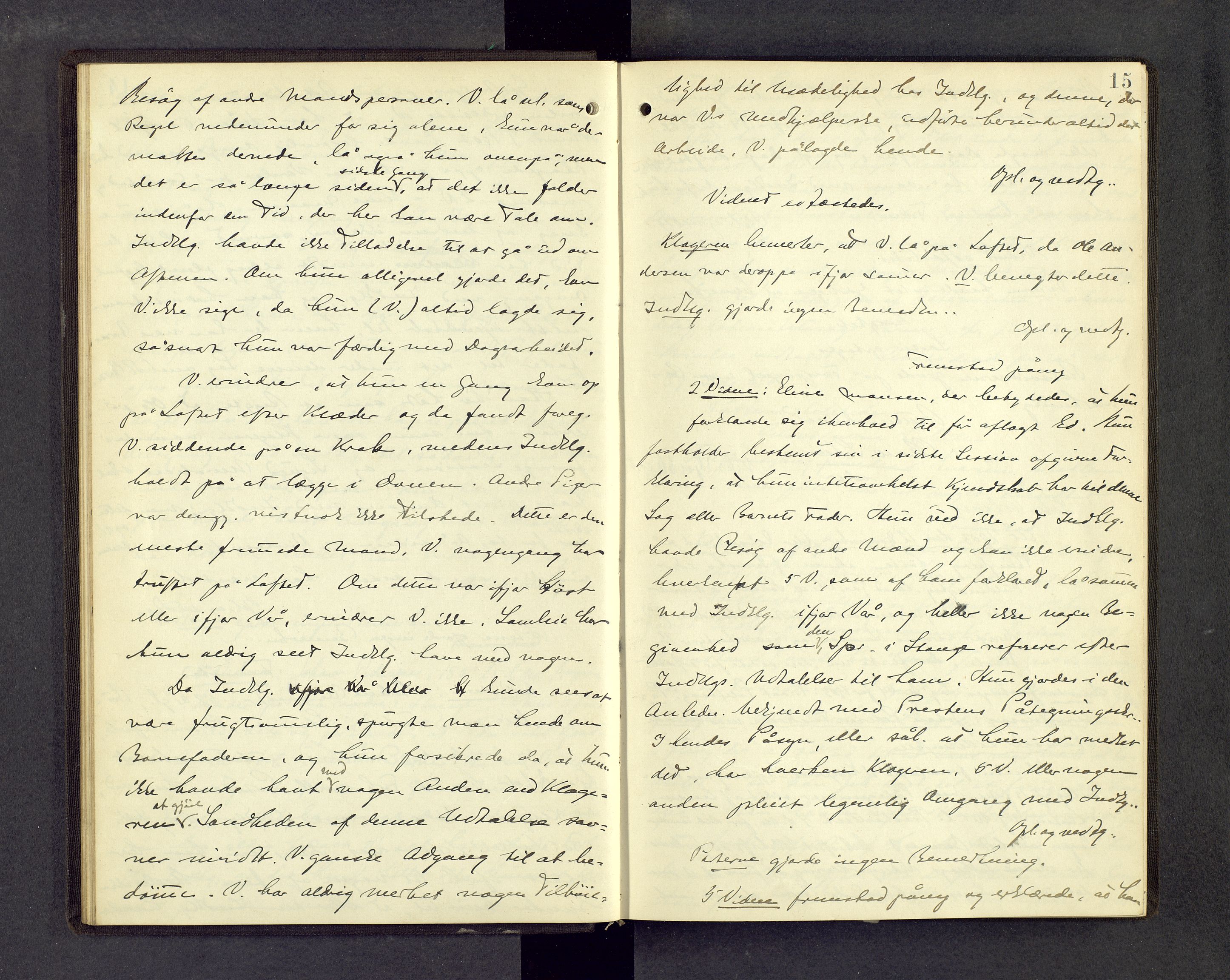 Sør-Hedmark sorenskriveri, AV/SAH-TING-014/G/Gc/Gca/L0019: Ekstrarettsprotokoll, 1903-1911, s. 14b-15a