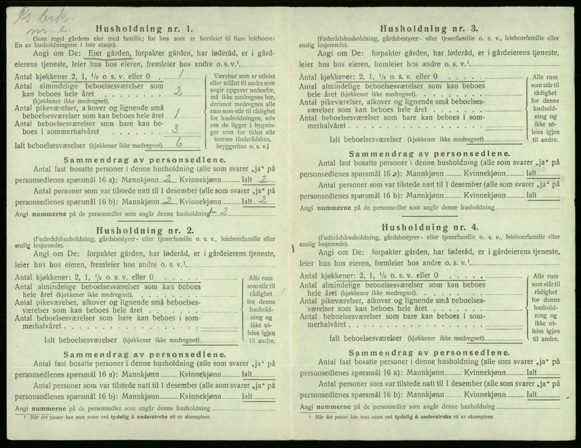 SAB, Folketelling 1920 for 1211 Etne herred, 1920, s. 583