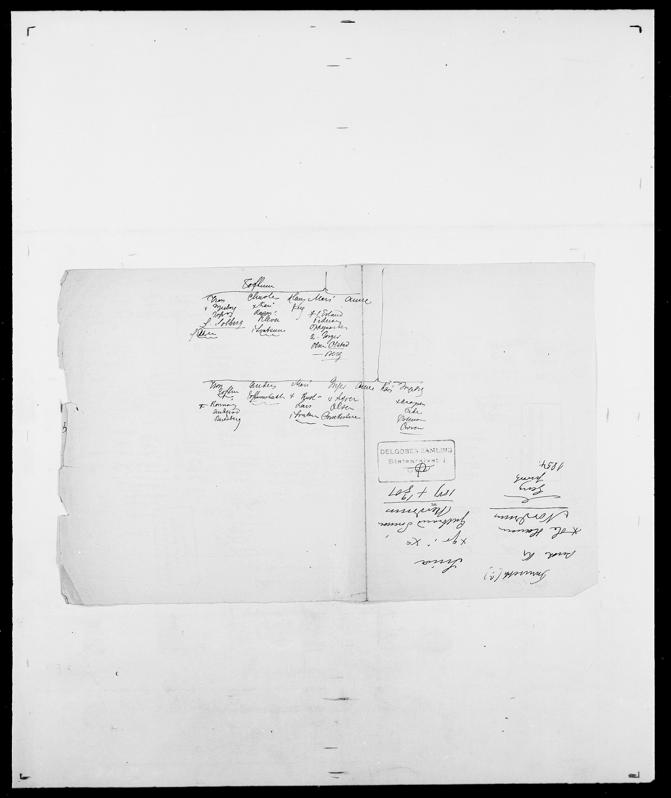 Delgobe, Charles Antoine - samling, SAO/PAO-0038/D/Da/L0012: Flor, Floer, Flohr - Fritzner, s. 609