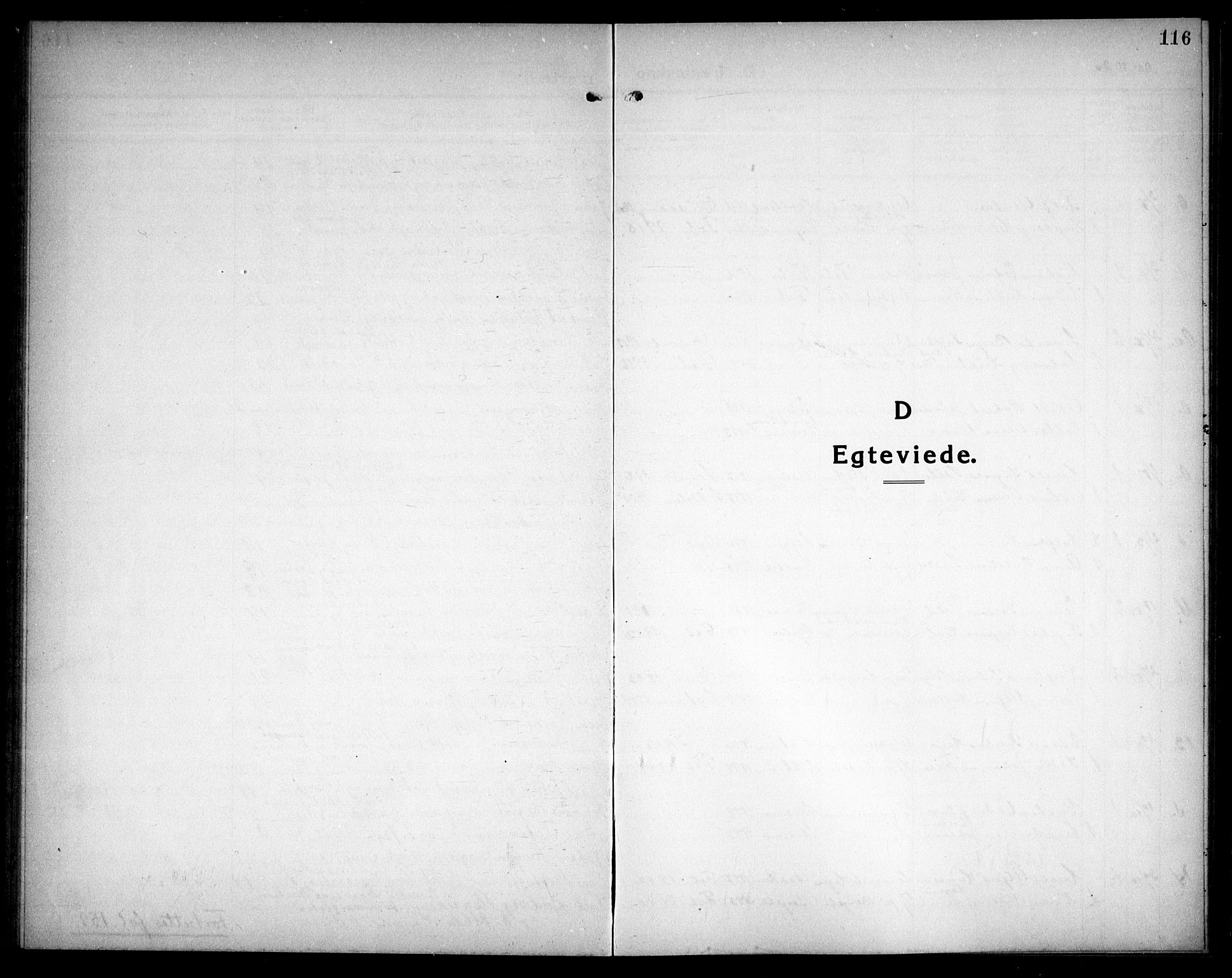 Fet prestekontor Kirkebøker, SAO/A-10370a/G/Ga/L0009: Klokkerbok nr. I 9, 1920-1934, s. 116