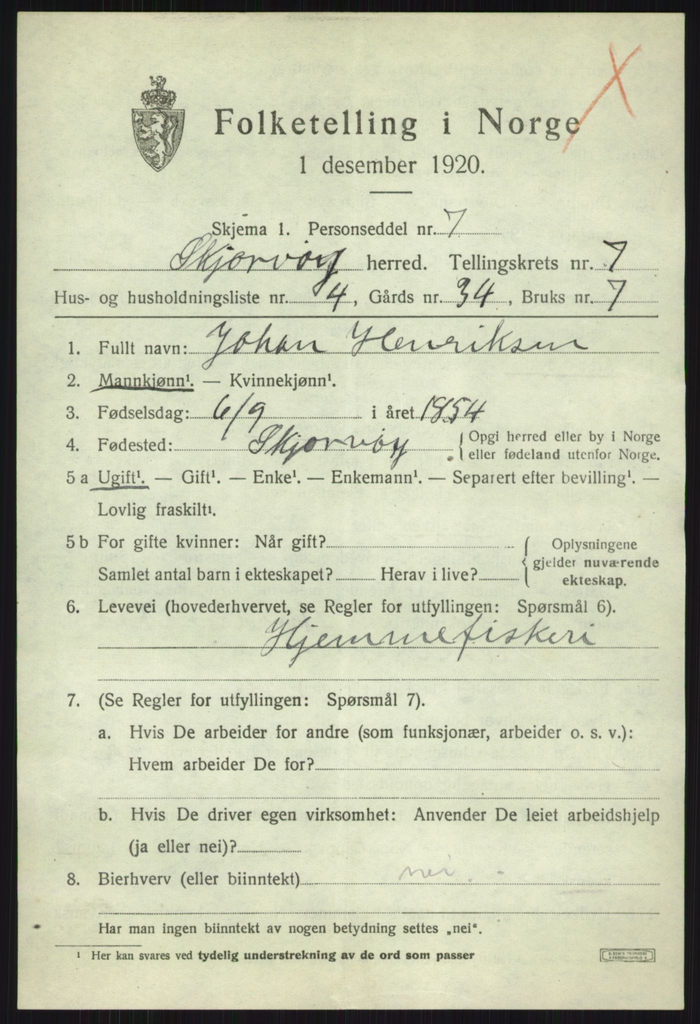 SATØ, Folketelling 1920 for 1941 Skjervøy herred, 1920, s. 4325