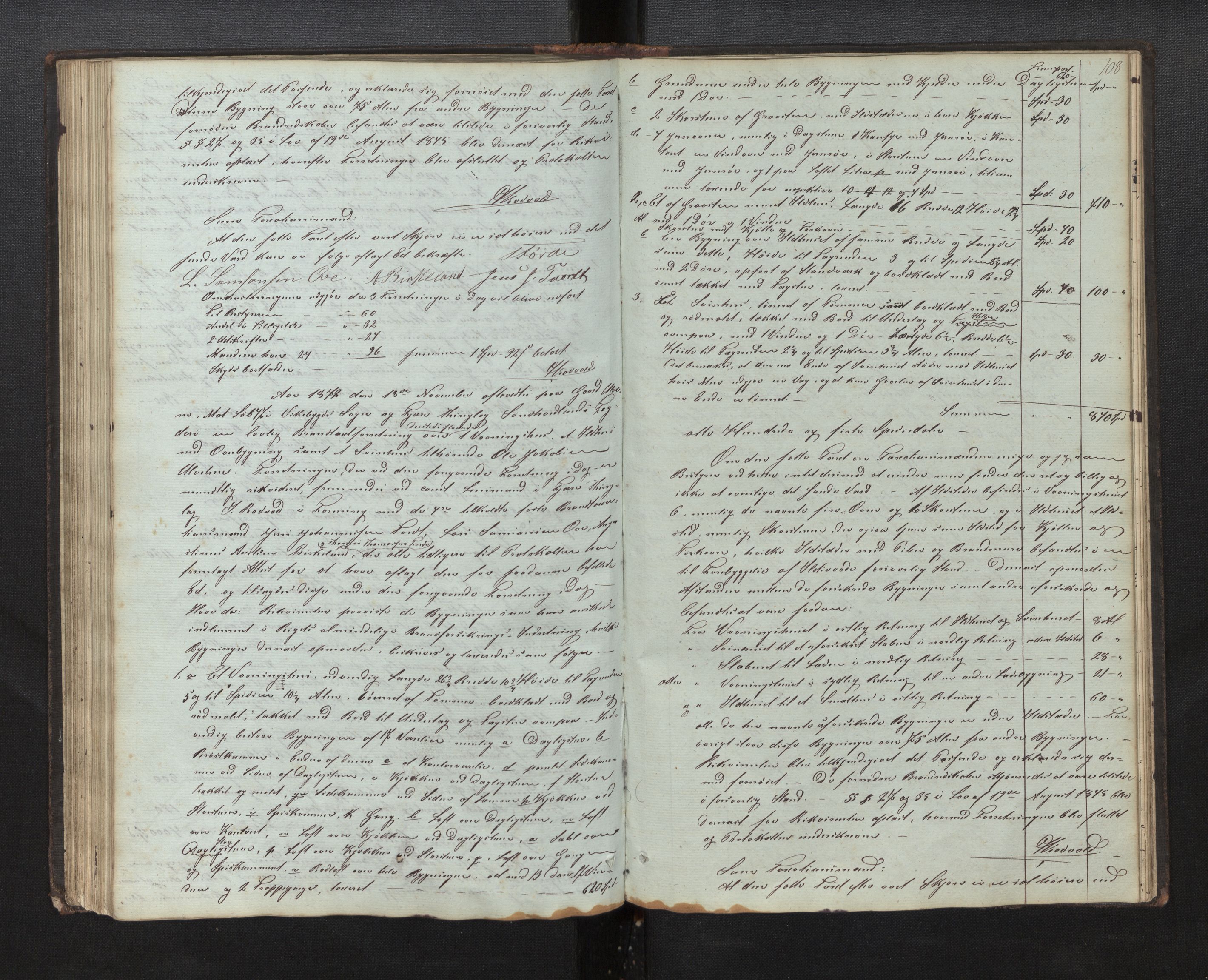 Lensmannen i Sveio, AV/SAB-A-35301/0012/L0001: Branntakstprotokoll, 1846-1874, s. 107b-108a
