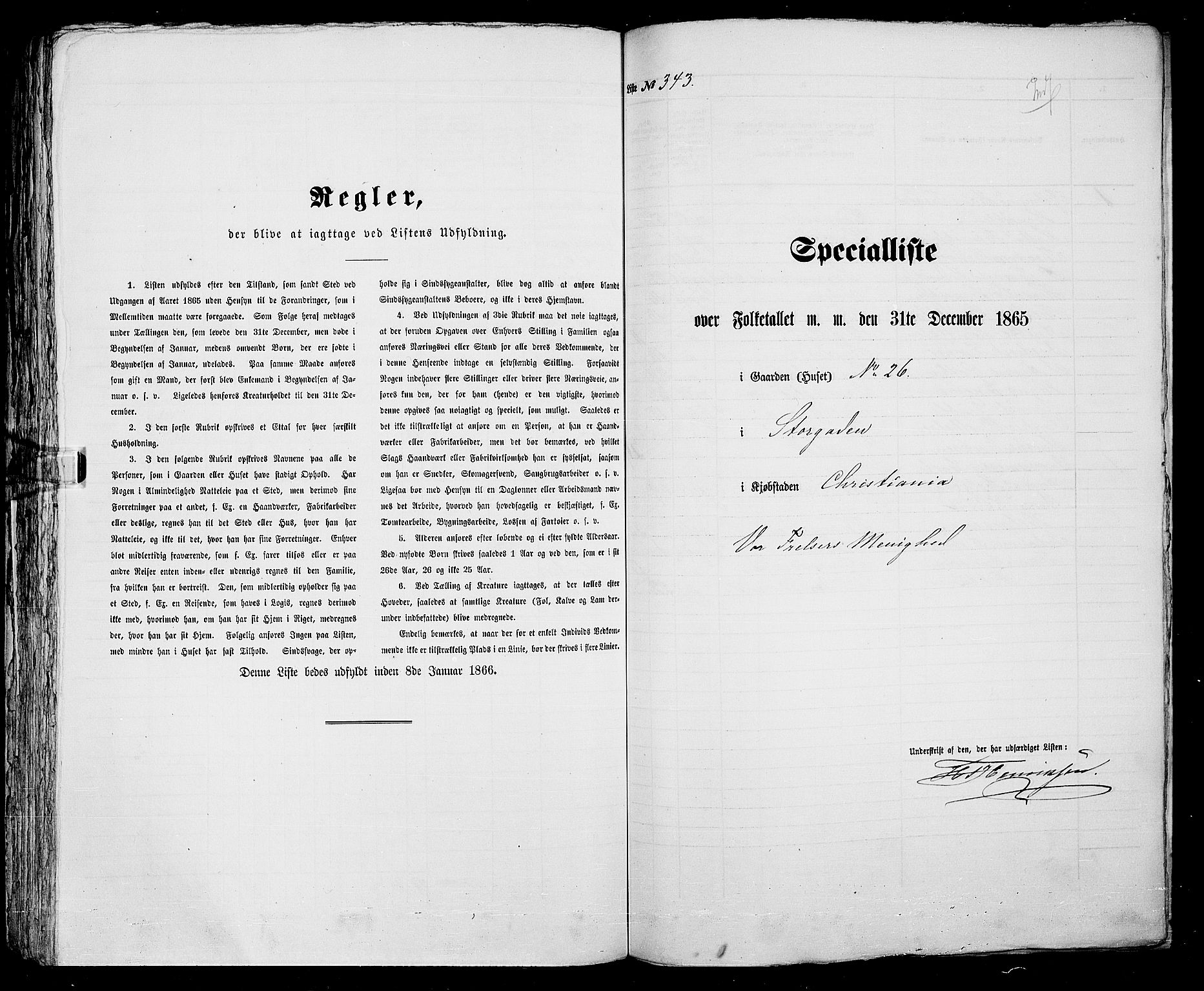 RA, Folketelling 1865 for 0301 Kristiania kjøpstad, 1865, s. 950