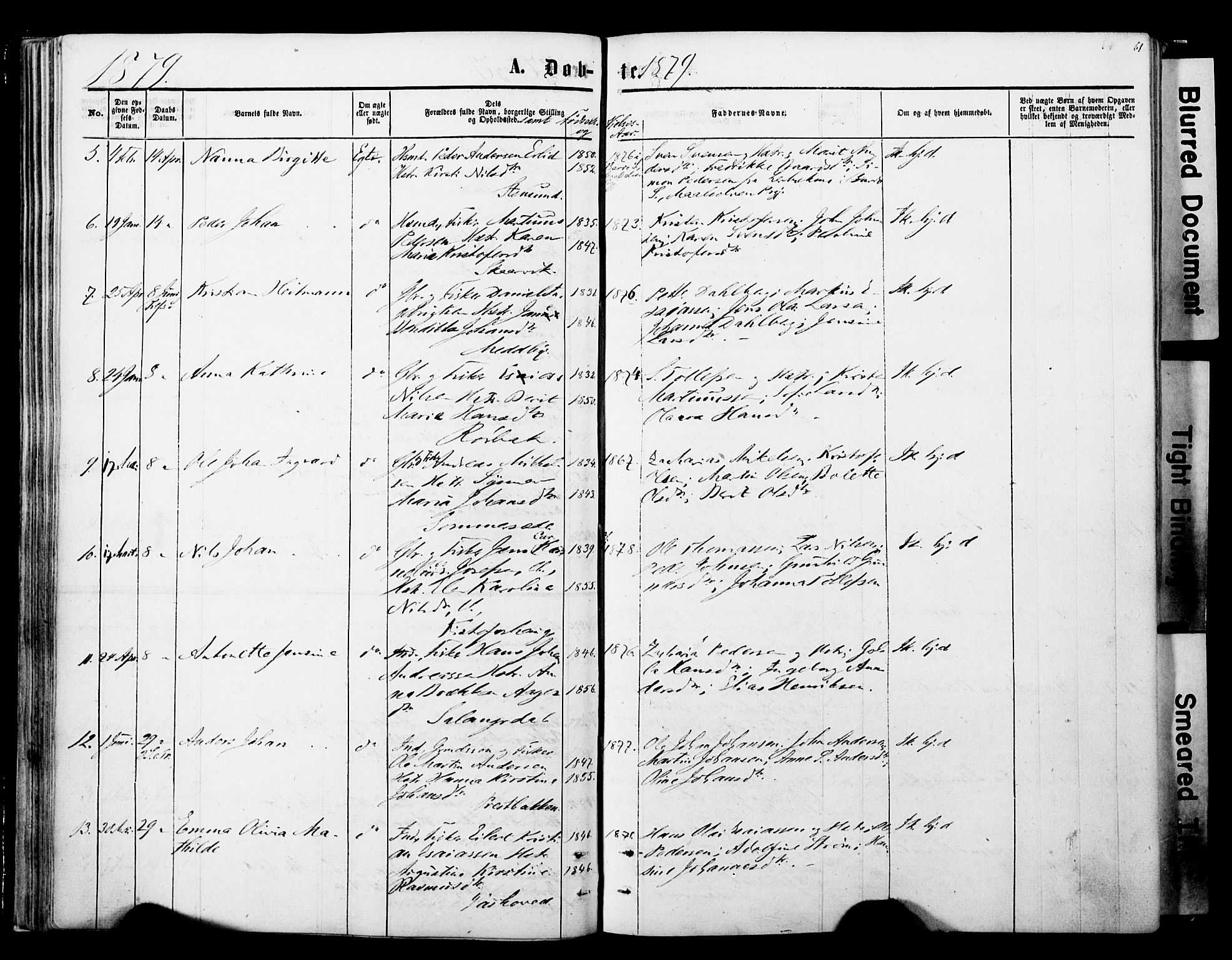 Ibestad sokneprestembete, AV/SATØ-S-0077/H/Ha/Haa/L0013kirke: Ministerialbok nr. 13, 1865-1879, s. 61