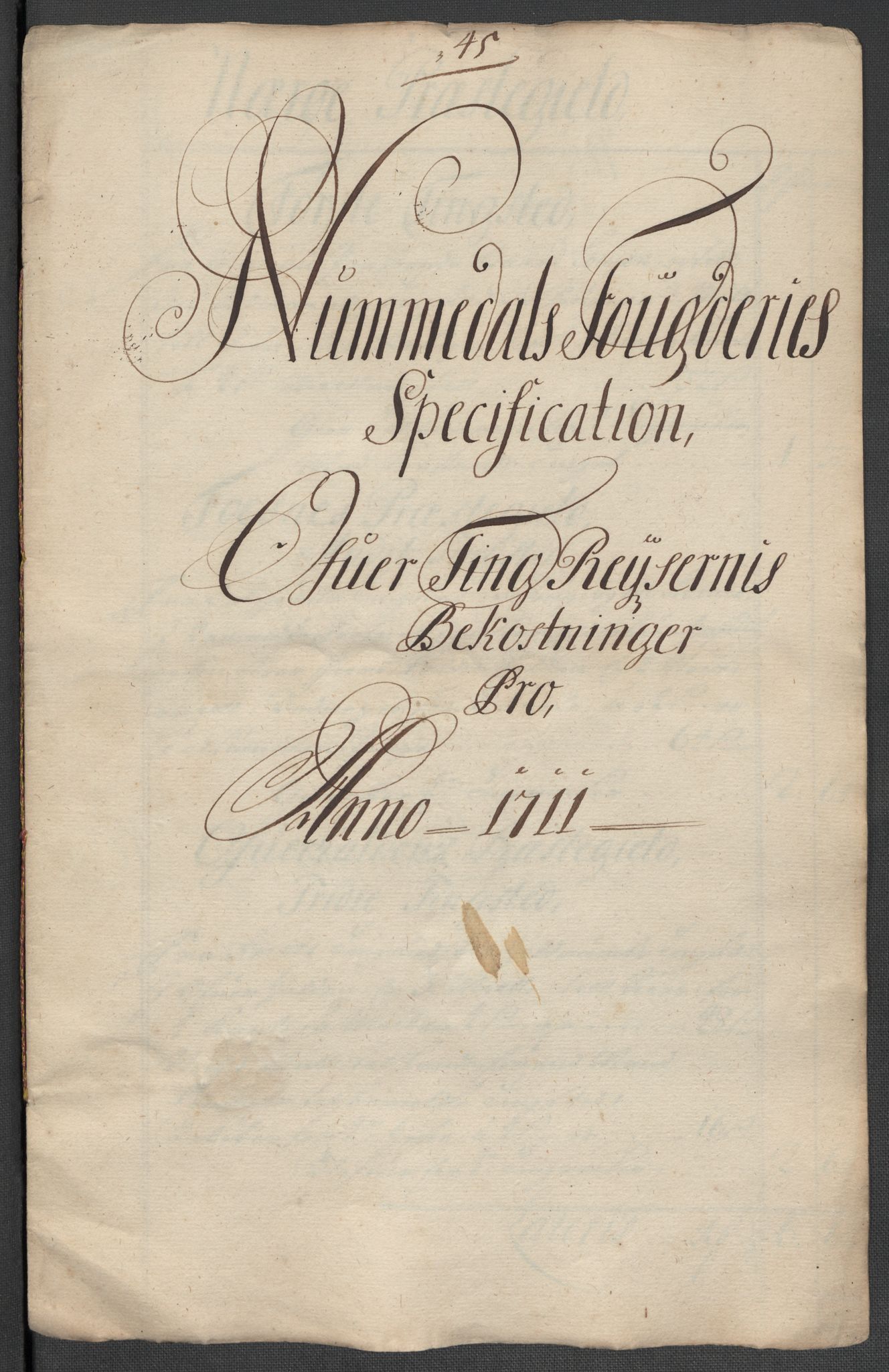 Rentekammeret inntil 1814, Reviderte regnskaper, Fogderegnskap, AV/RA-EA-4092/R64/L4432: Fogderegnskap Namdal, 1711, s. 243