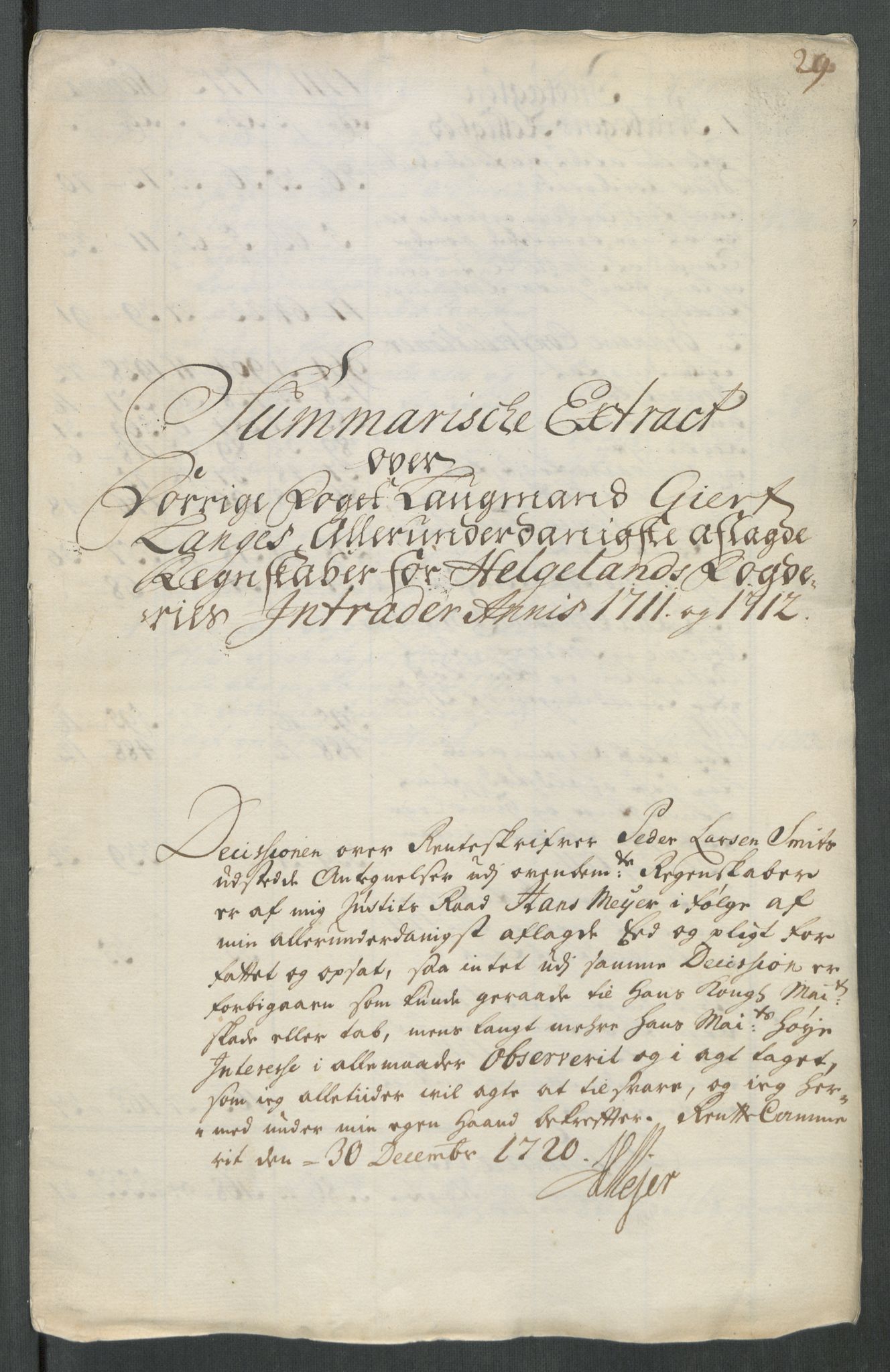 Rentekammeret inntil 1814, Reviderte regnskaper, Fogderegnskap, RA/EA-4092/R65/L4512: Fogderegnskap Helgeland, 1712-1713, s. 8