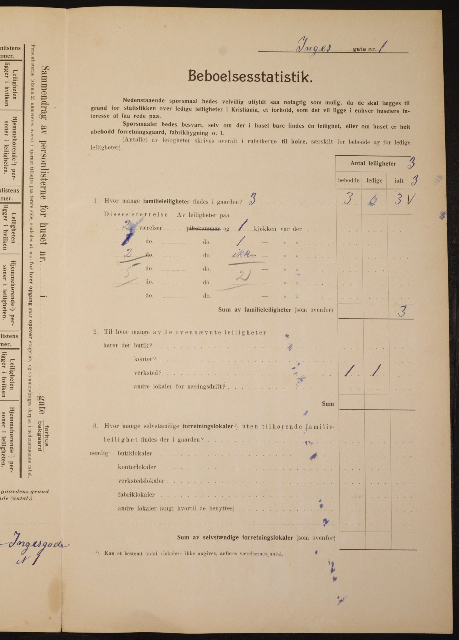 OBA, Kommunal folketelling 1.2.1910 for Kristiania, 1910, s. 42939