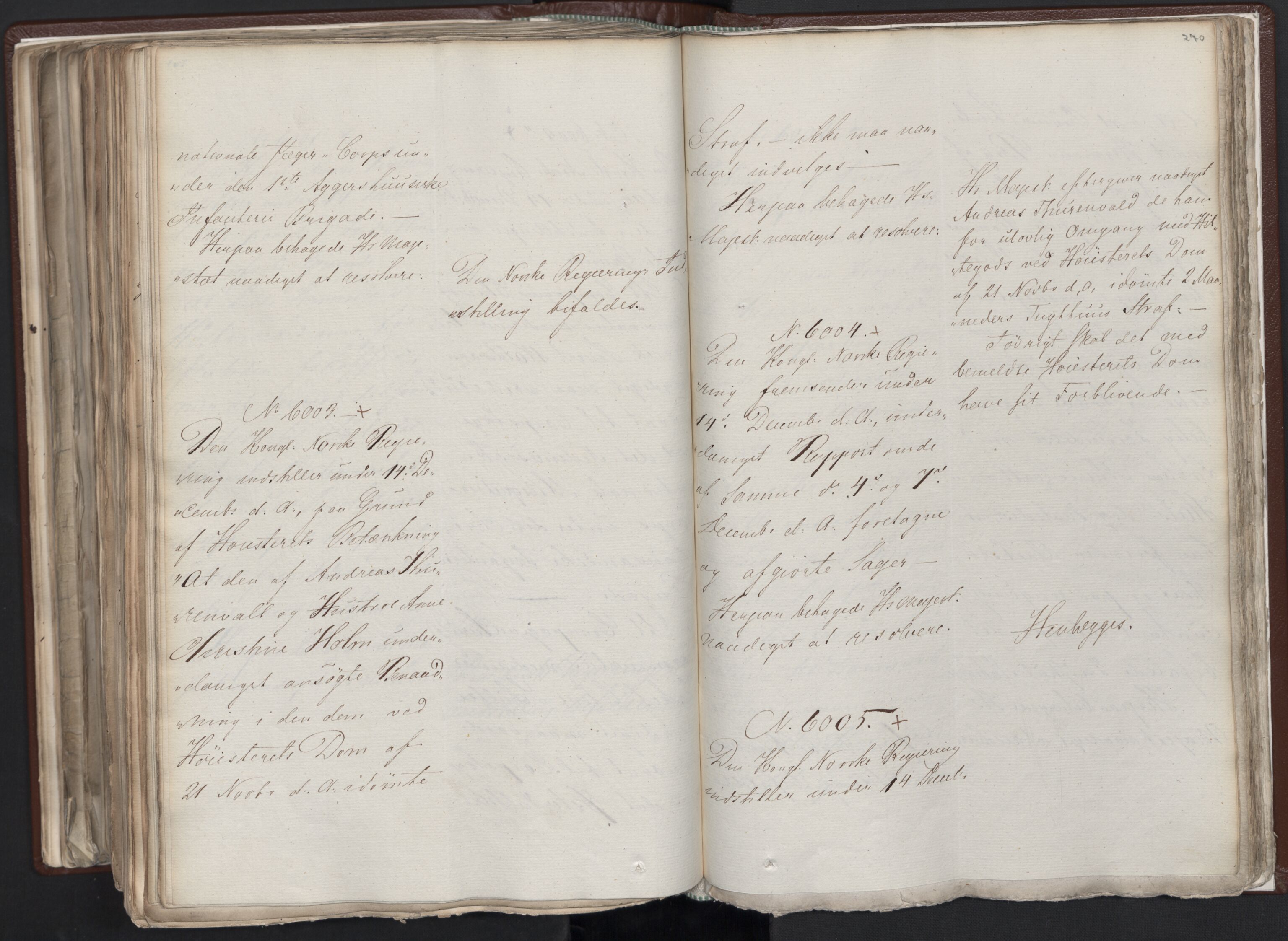 Statsrådssekretariatet, AV/RA-S-1001/A/Ab/L0012: Kgl. res. nr. 5679-6008 II, 1821, s. 269b-270a
