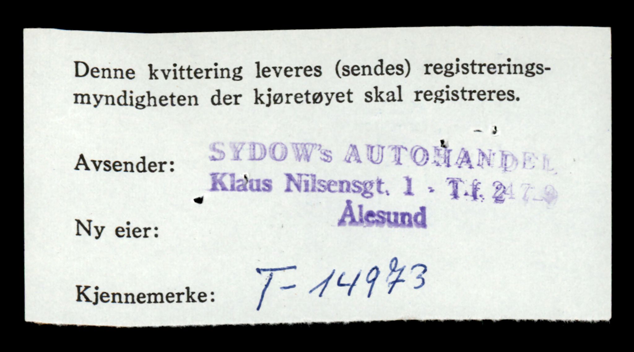 Møre og Romsdal vegkontor - Ålesund trafikkstasjon, AV/SAT-A-4099/F/Fe/L0049: Registreringskort for kjøretøy T 14864 - T 18613, 1927-1998, s. 2584