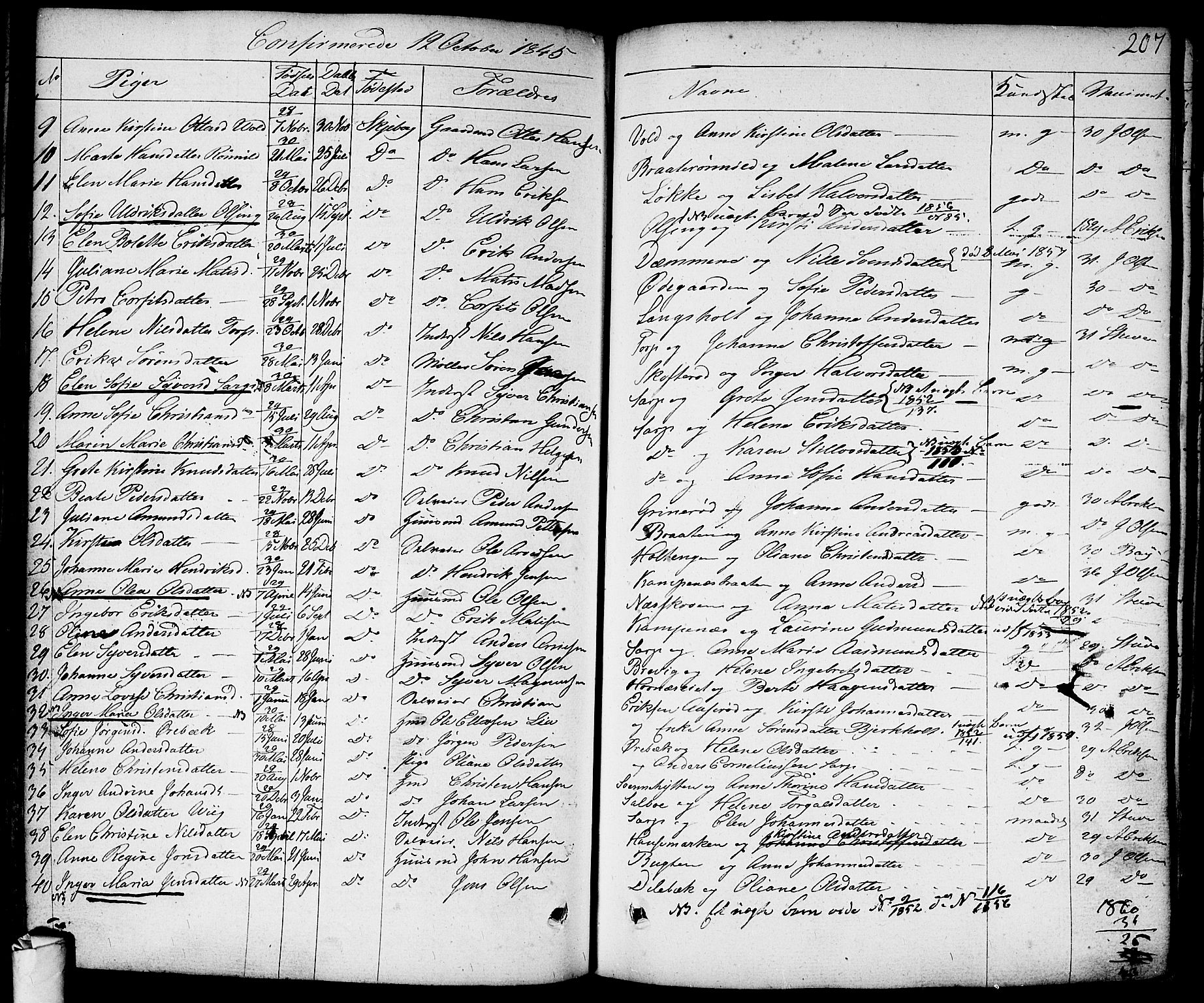 Skjeberg prestekontor Kirkebøker, AV/SAO-A-10923/F/Fa/L0005: Ministerialbok nr. I 5, 1830-1845, s. 207
