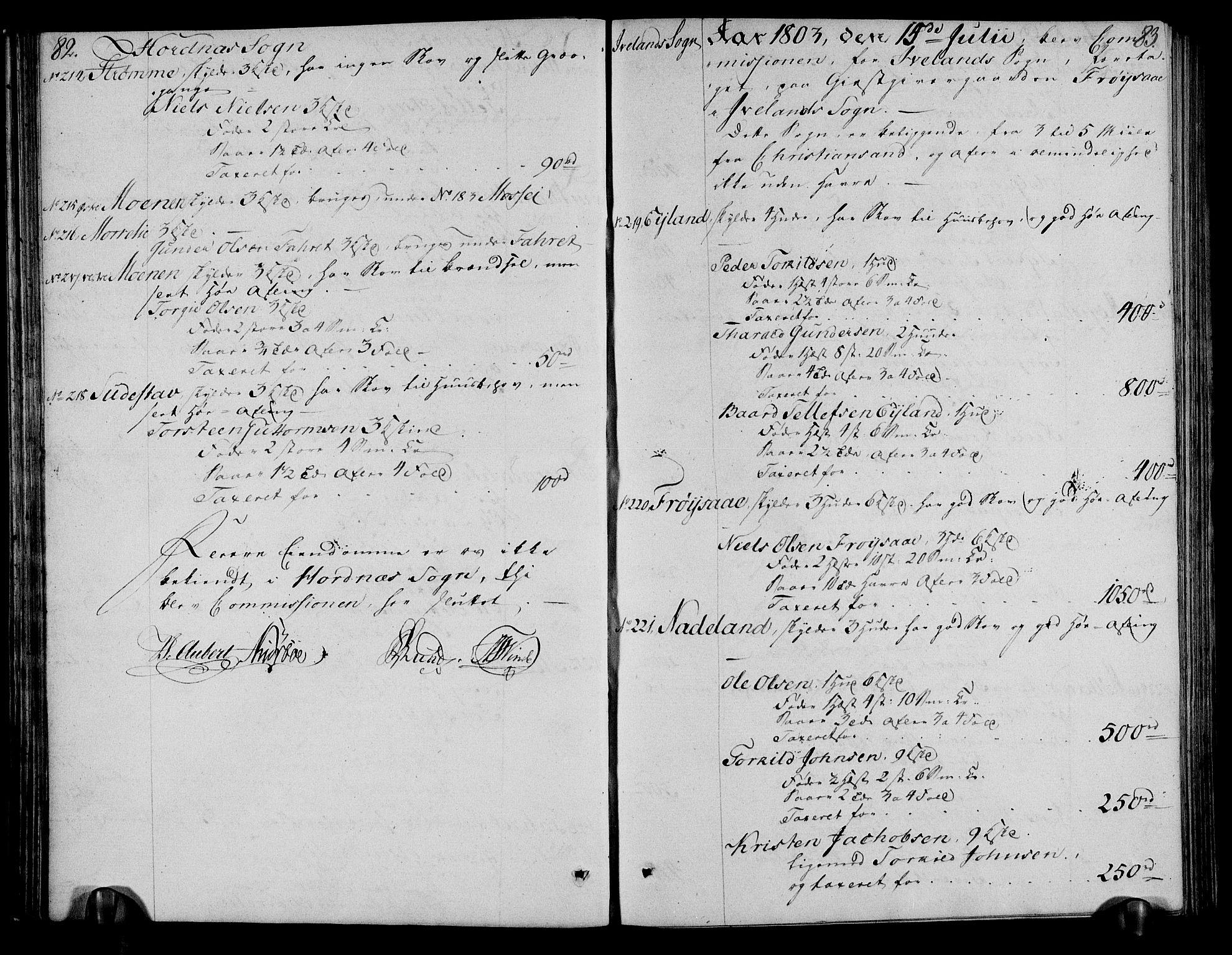 Rentekammeret inntil 1814, Realistisk ordnet avdeling, RA/EA-4070/N/Ne/Nea/L0082: Råbyggelag fogderi. Deliberasjonsprotokoll for Vestre Råbyggelagets sorenskriveri, 1803, s. 44