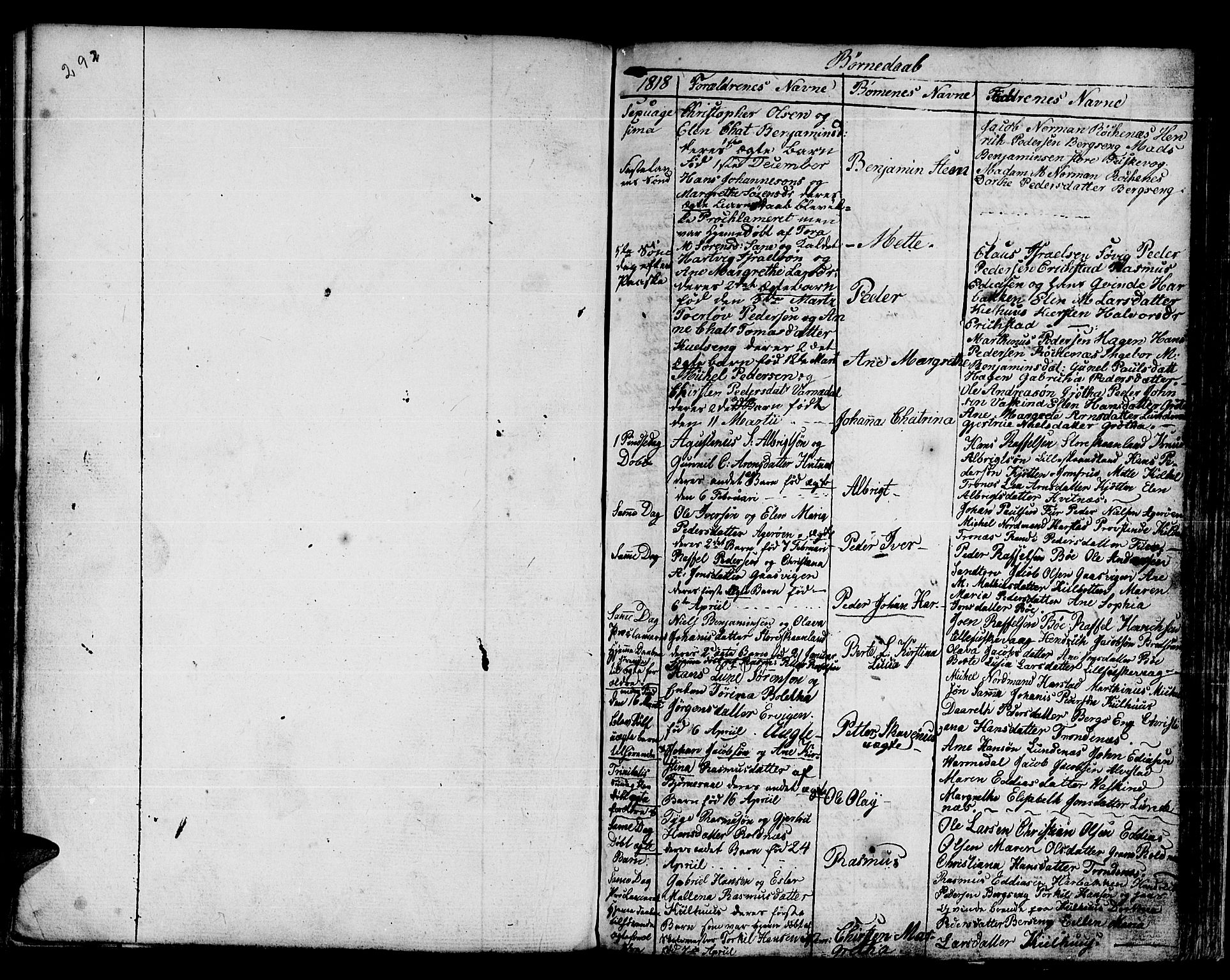 Trondenes sokneprestkontor, AV/SATØ-S-1319/H/Ha/L0005kirke: Ministerialbok nr. 5, 1804-1820, s. 292-293