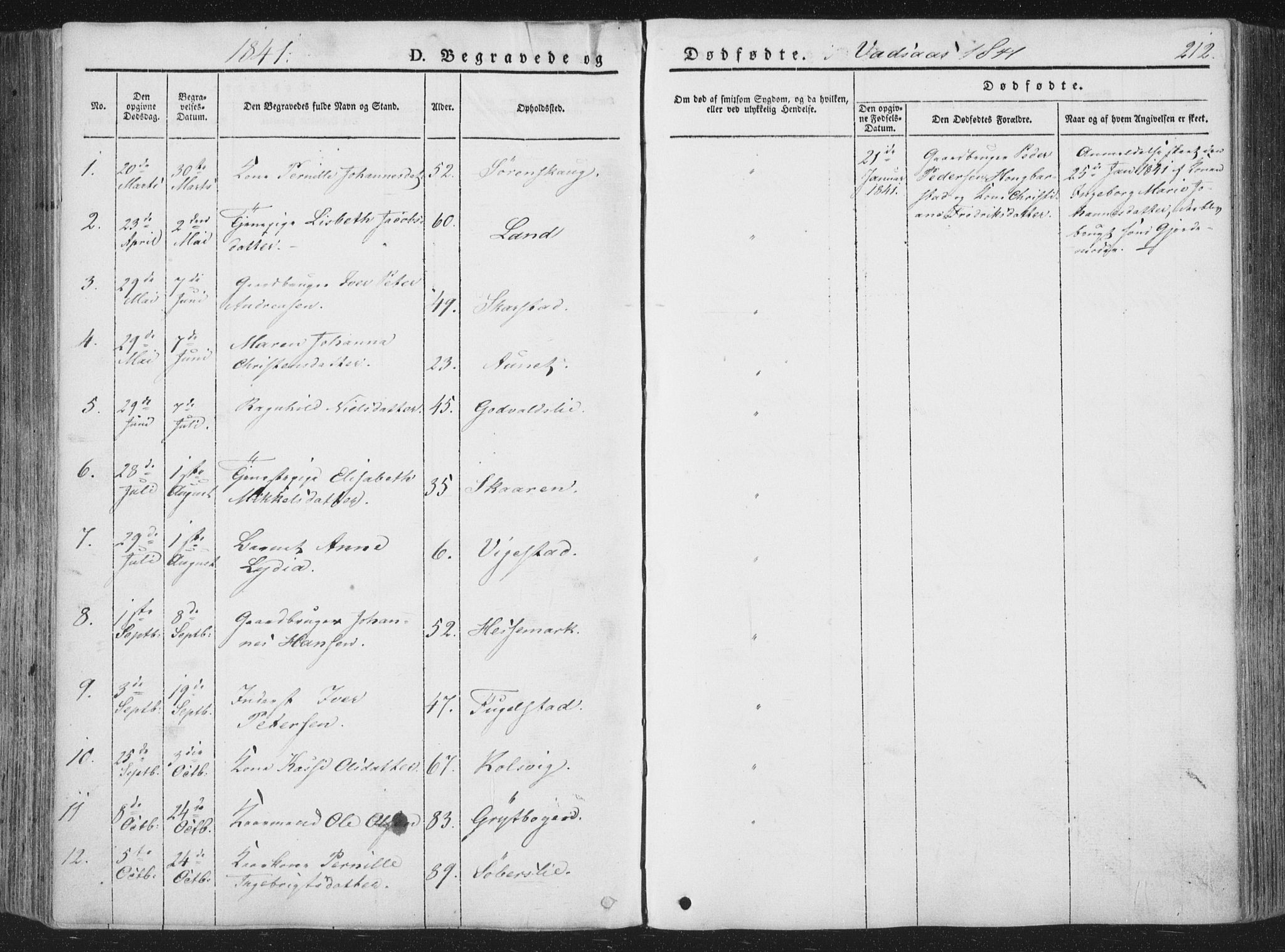 Ministerialprotokoller, klokkerbøker og fødselsregistre - Nordland, SAT/A-1459/810/L0144: Ministerialbok nr. 810A07 /1, 1841-1862, s. 212