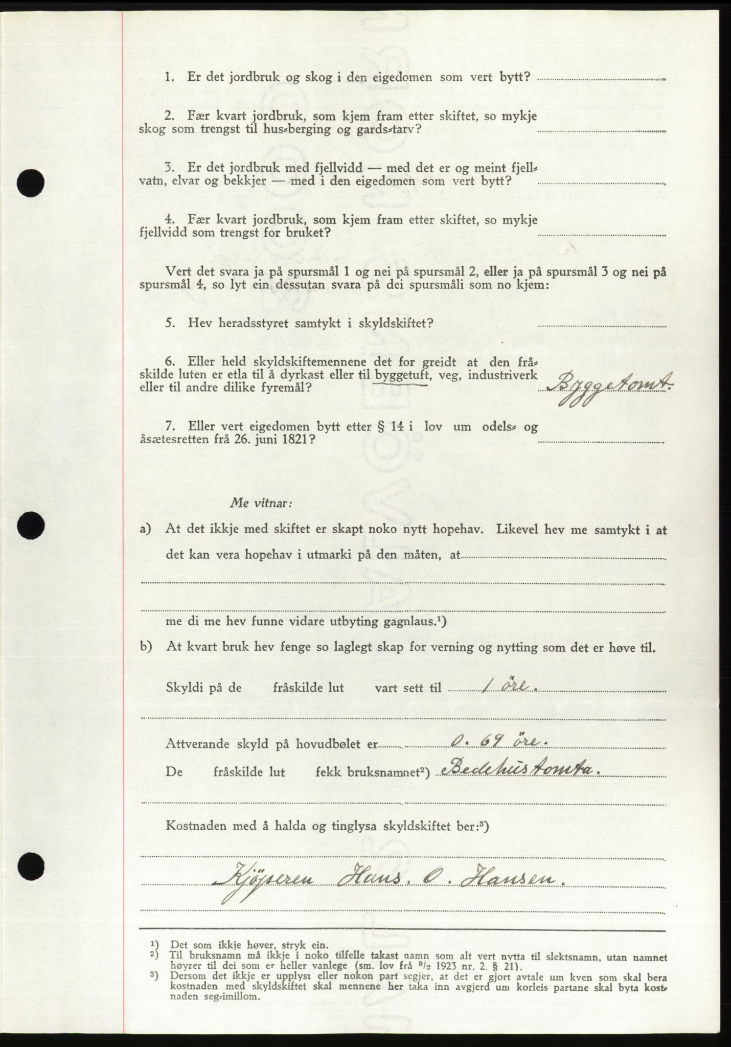 Søre Sunnmøre sorenskriveri, AV/SAT-A-4122/1/2/2C/L0078: Pantebok nr. 4A, 1946-1946, Dagboknr: 341/1946