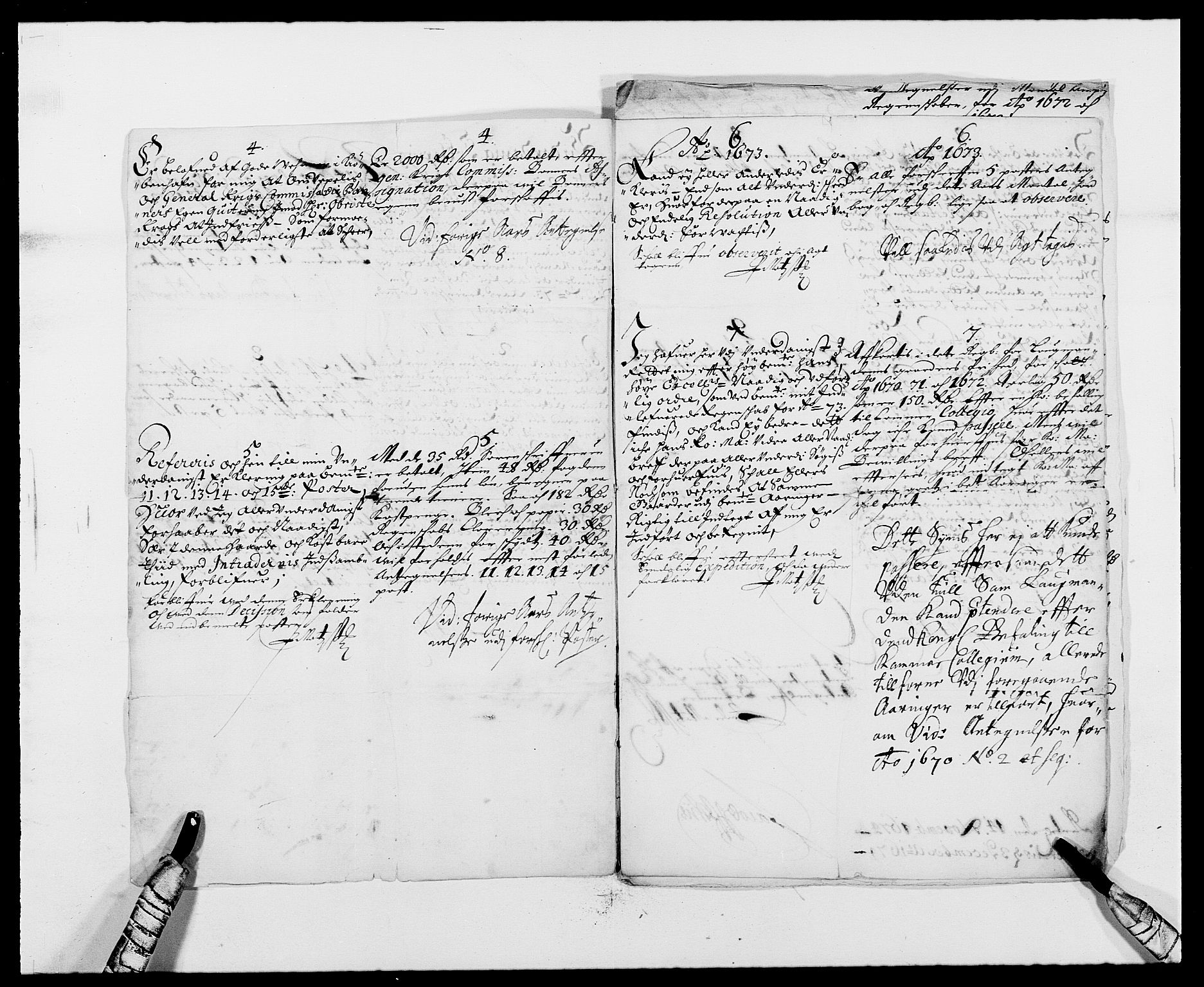 Rentekammeret inntil 1814, Reviderte regnskaper, Fogderegnskap, RA/EA-4092/R42/L2539: Mandal fogderi, 1671-1675, s. 163
