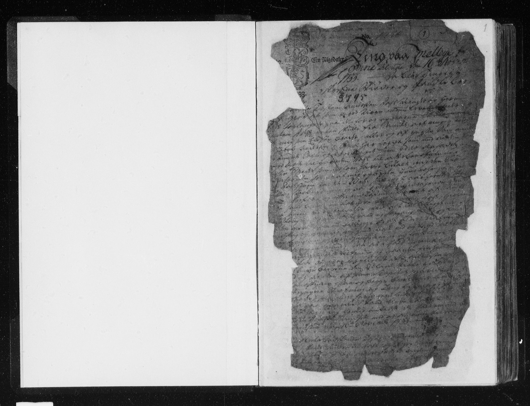 Toten tingrett, SAH/TING-006/H/Hb/Hba/L0001/0001: Pantebok nr. 1a, 1733-1747, s. 1