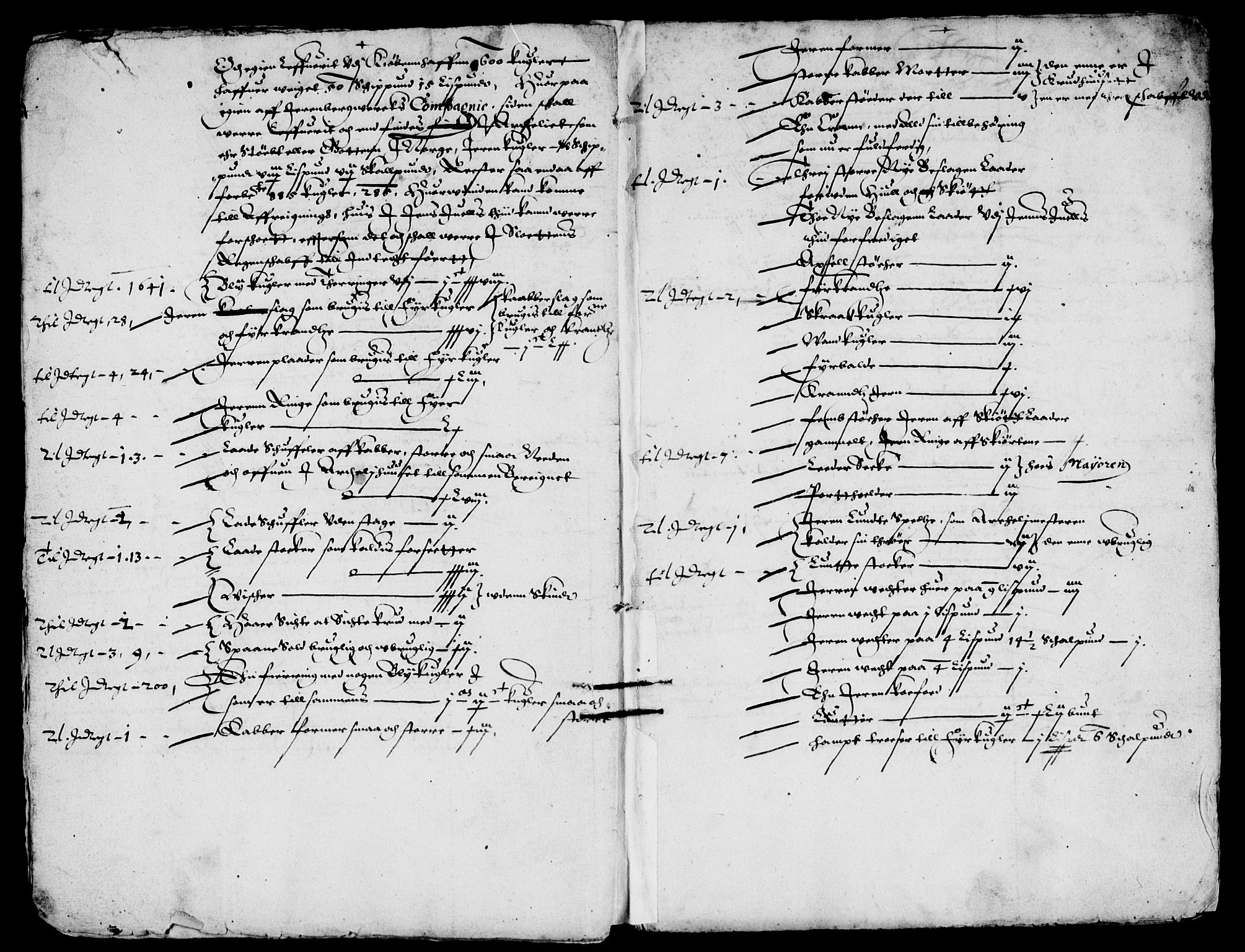Rentekammeret inntil 1814, Reviderte regnskaper, Lensregnskaper, AV/RA-EA-5023/R/Rb/Rba/L0164: Akershus len, 1629-1643