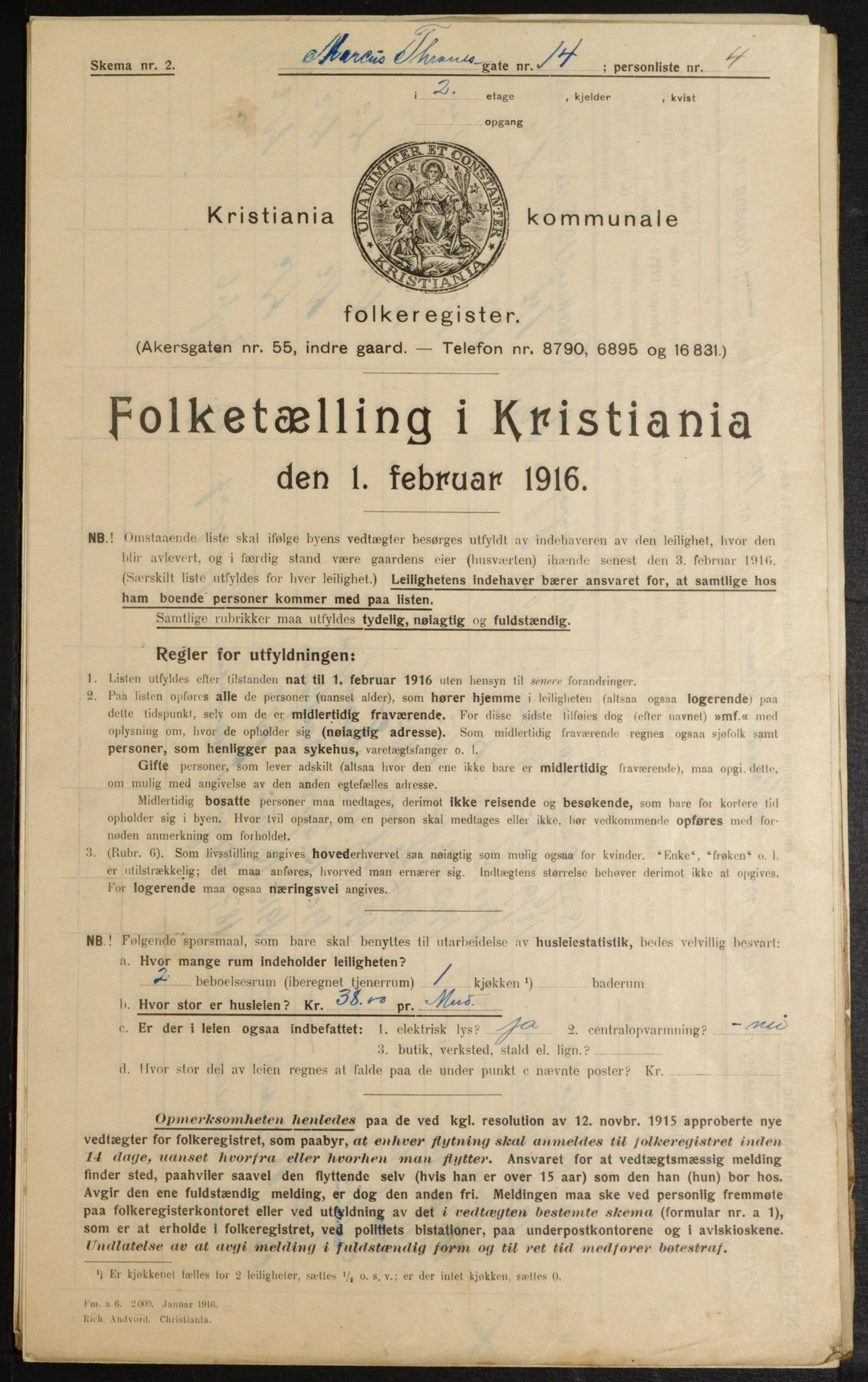 OBA, Kommunal folketelling 1.2.1916 for Kristiania, 1916, s. 61771