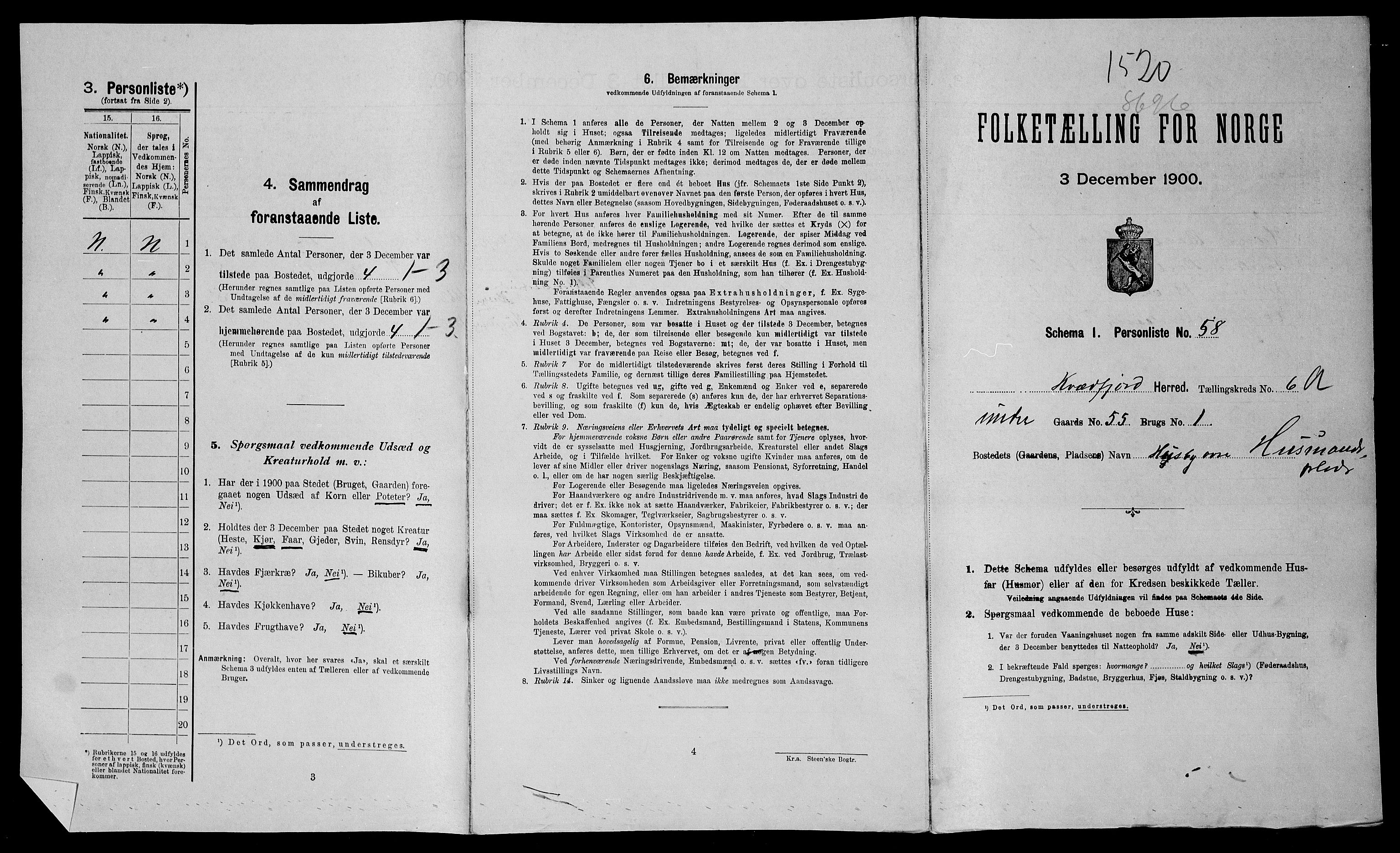 SATØ, Folketelling 1900 for 1911 Kvæfjord herred, 1900, s. 47