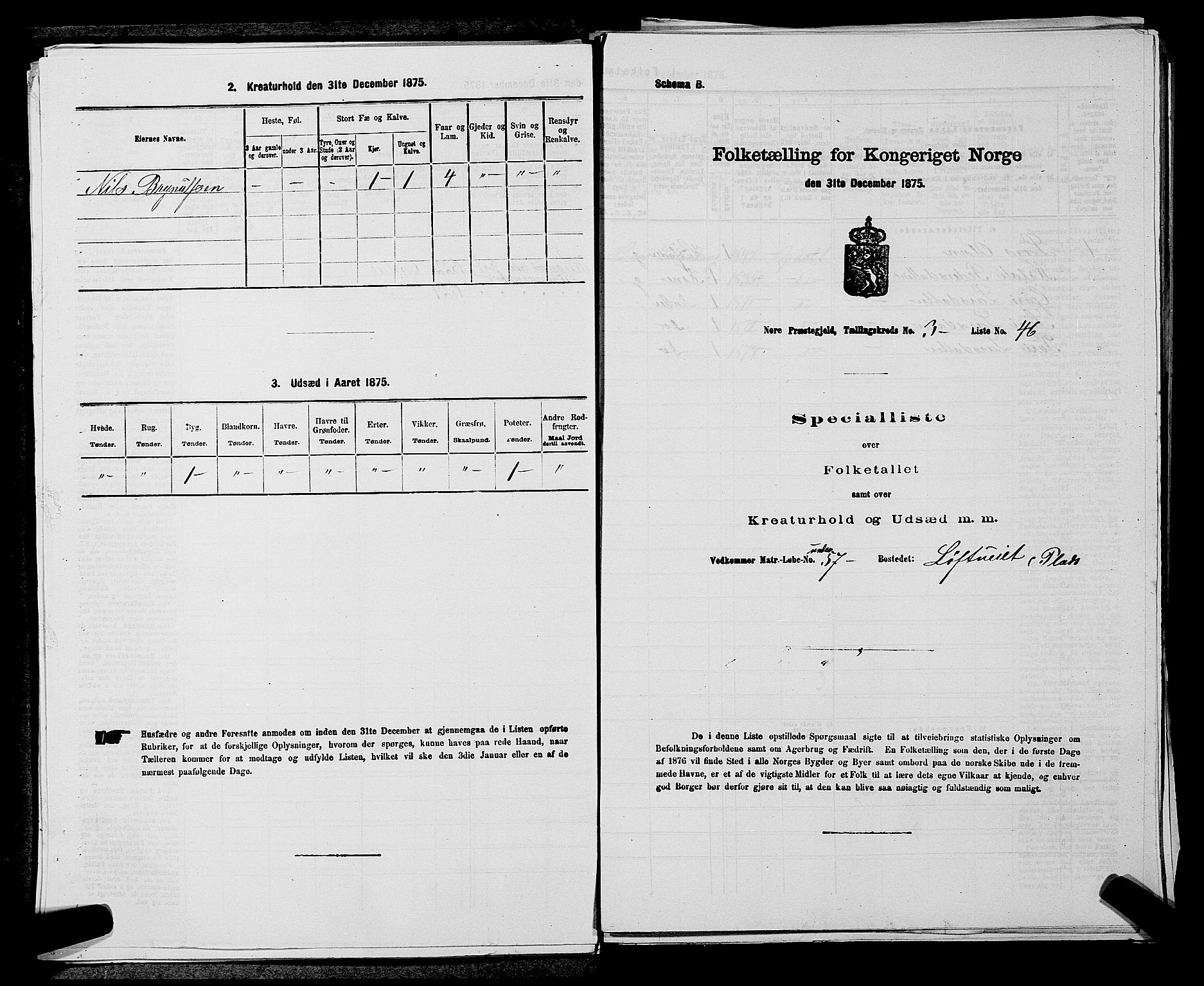 SAKO, Folketelling 1875 for 0633P Nore prestegjeld, 1875, s. 362
