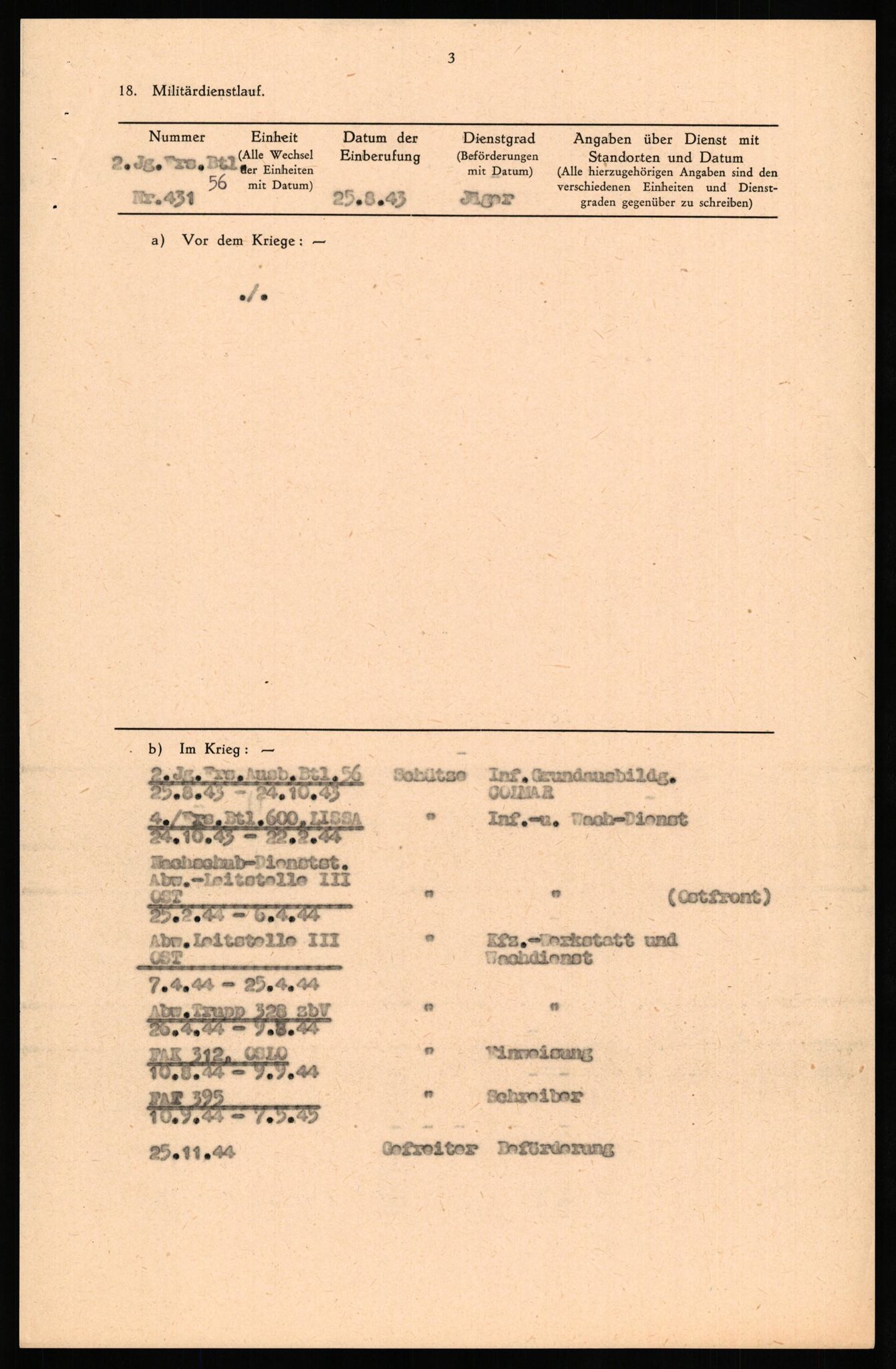 Forsvaret, Forsvarets overkommando II, AV/RA-RAFA-3915/D/Db/L0034: CI Questionaires. Tyske okkupasjonsstyrker i Norge. Tyskere., 1945-1946, s. 246