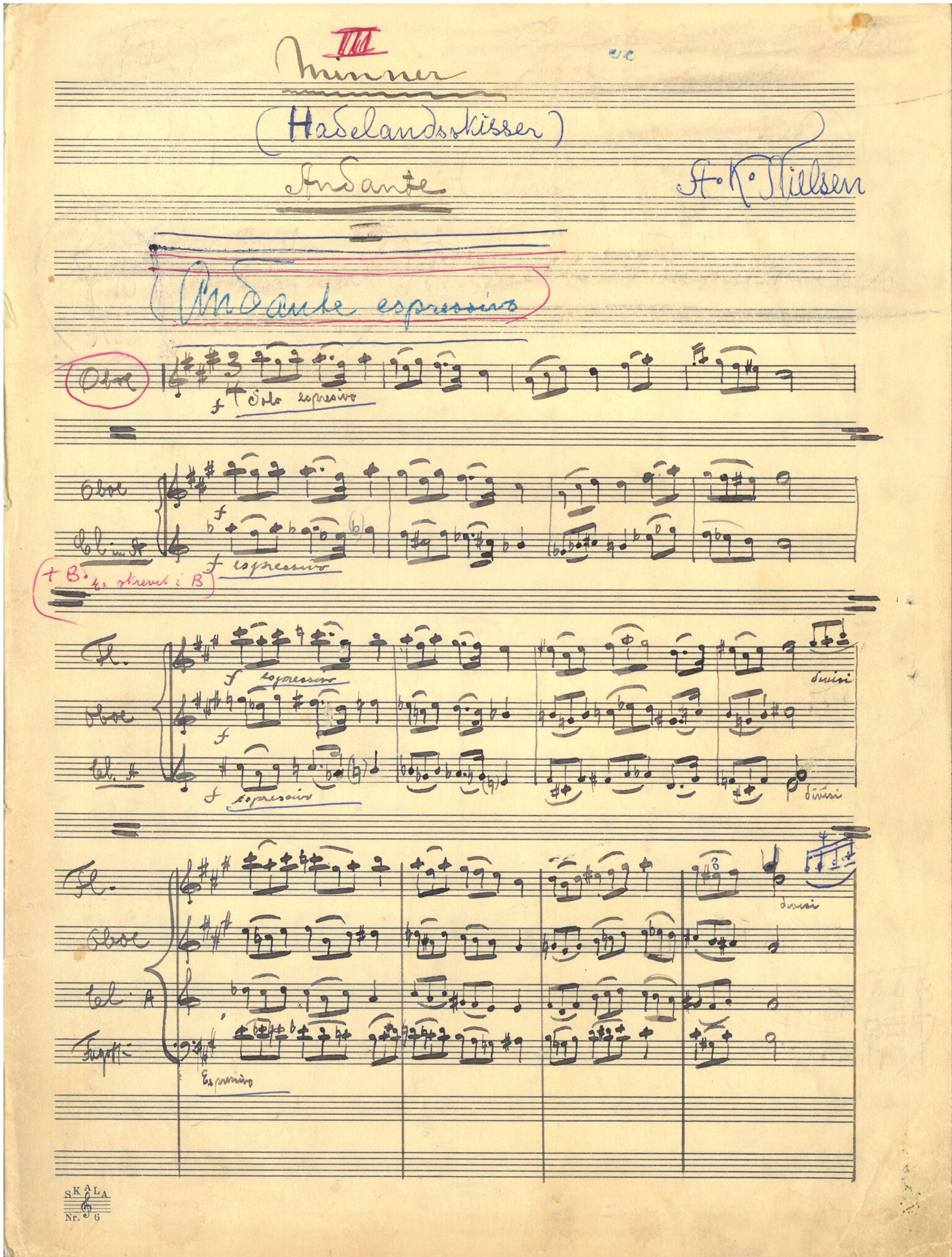 Notesamling Hadeland Folkemuseum, OARM/H-A-00700/F/Fe/L0002: A. K. Nielsen, "Hadelandsuiten", s. 17-27