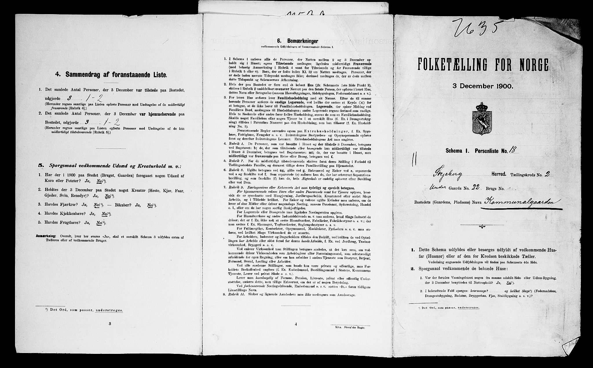 SAO, Folketelling 1900 for 0115 Skjeberg herred, 1900, s. 486