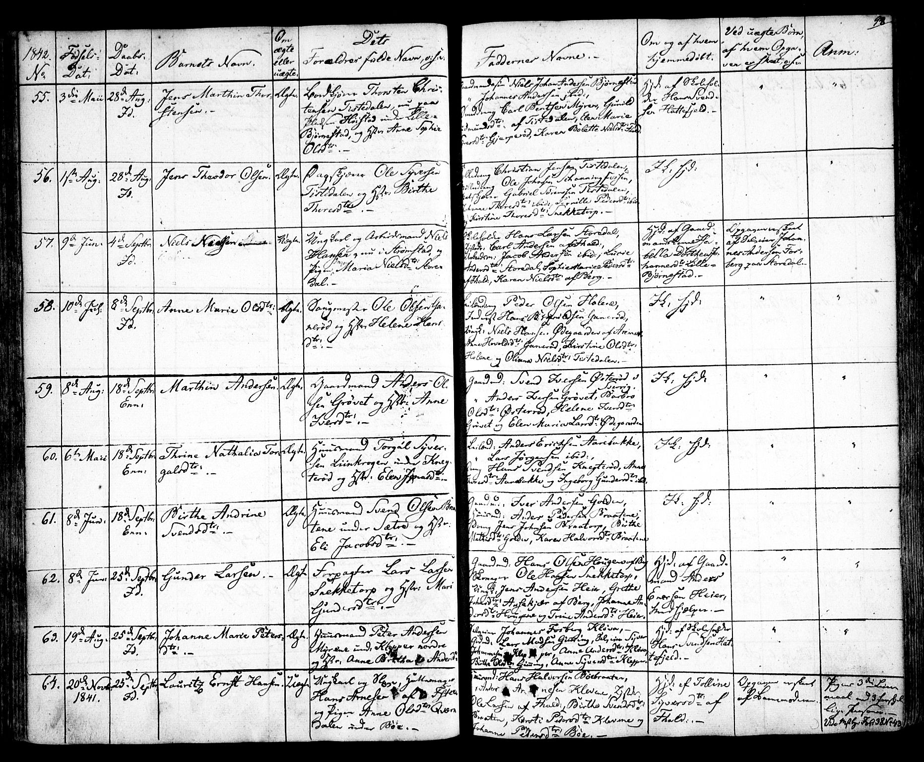 Idd prestekontor Kirkebøker, AV/SAO-A-10911/F/Fc/L0003: Ministerialbok nr. III 3, 1832-1847, s. 98