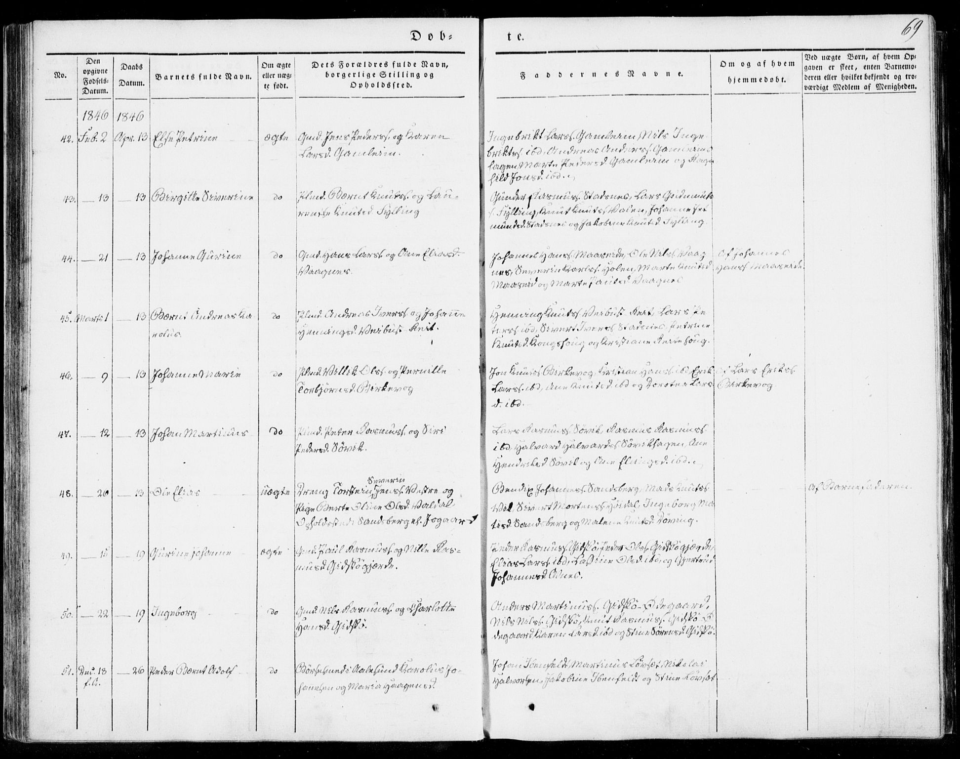 Ministerialprotokoller, klokkerbøker og fødselsregistre - Møre og Romsdal, SAT/A-1454/528/L0396: Ministerialbok nr. 528A07, 1839-1847, s. 69