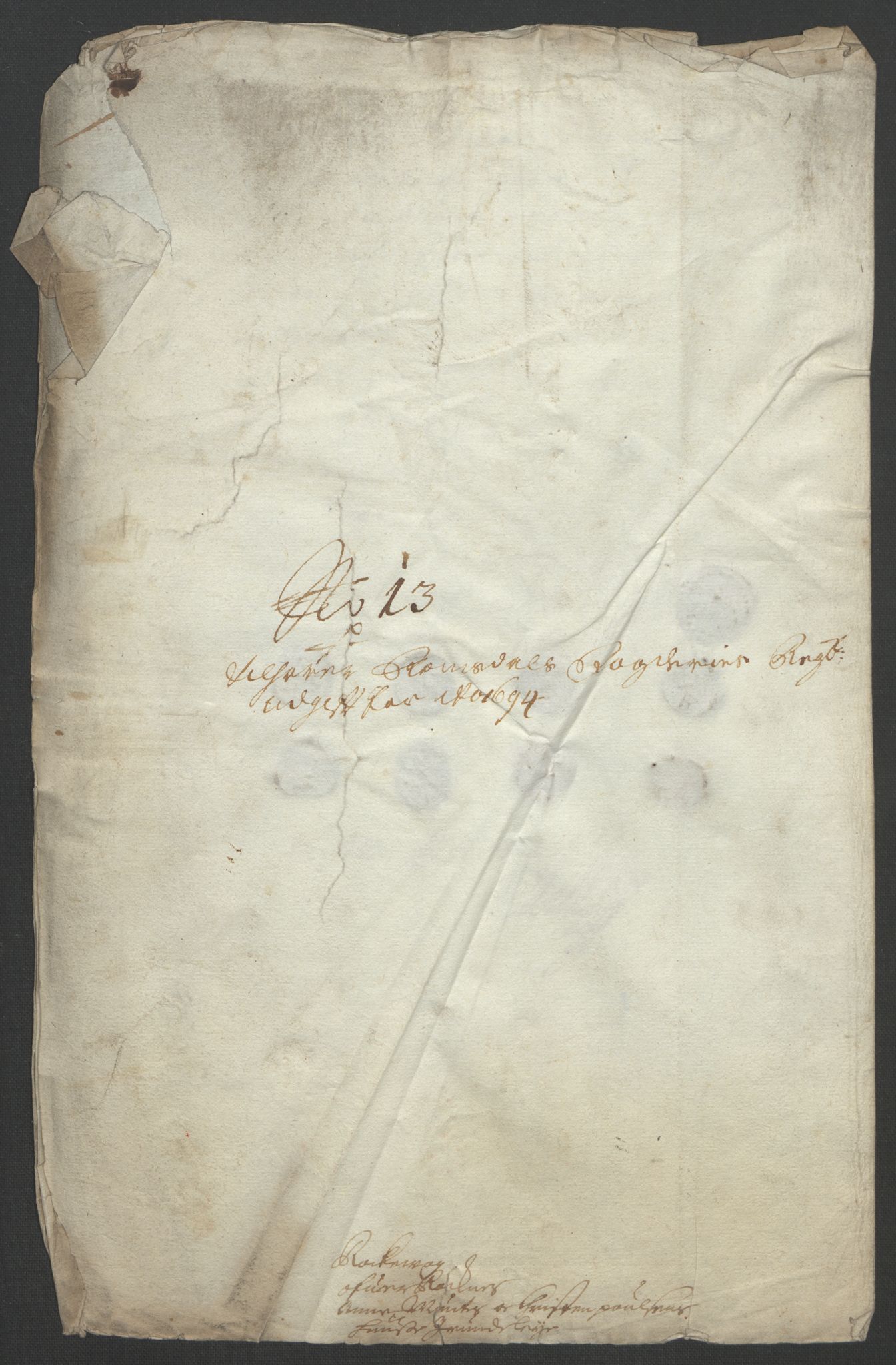 Rentekammeret inntil 1814, Reviderte regnskaper, Fogderegnskap, AV/RA-EA-4092/R55/L3651: Fogderegnskap Romsdal, 1693-1694, s. 160