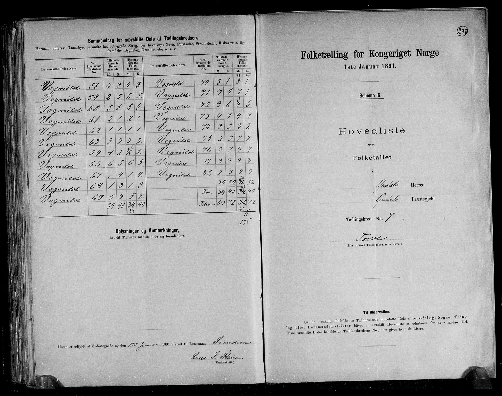 RA, Folketelling 1891 for 1634 Oppdal herred, 1891, s. 19