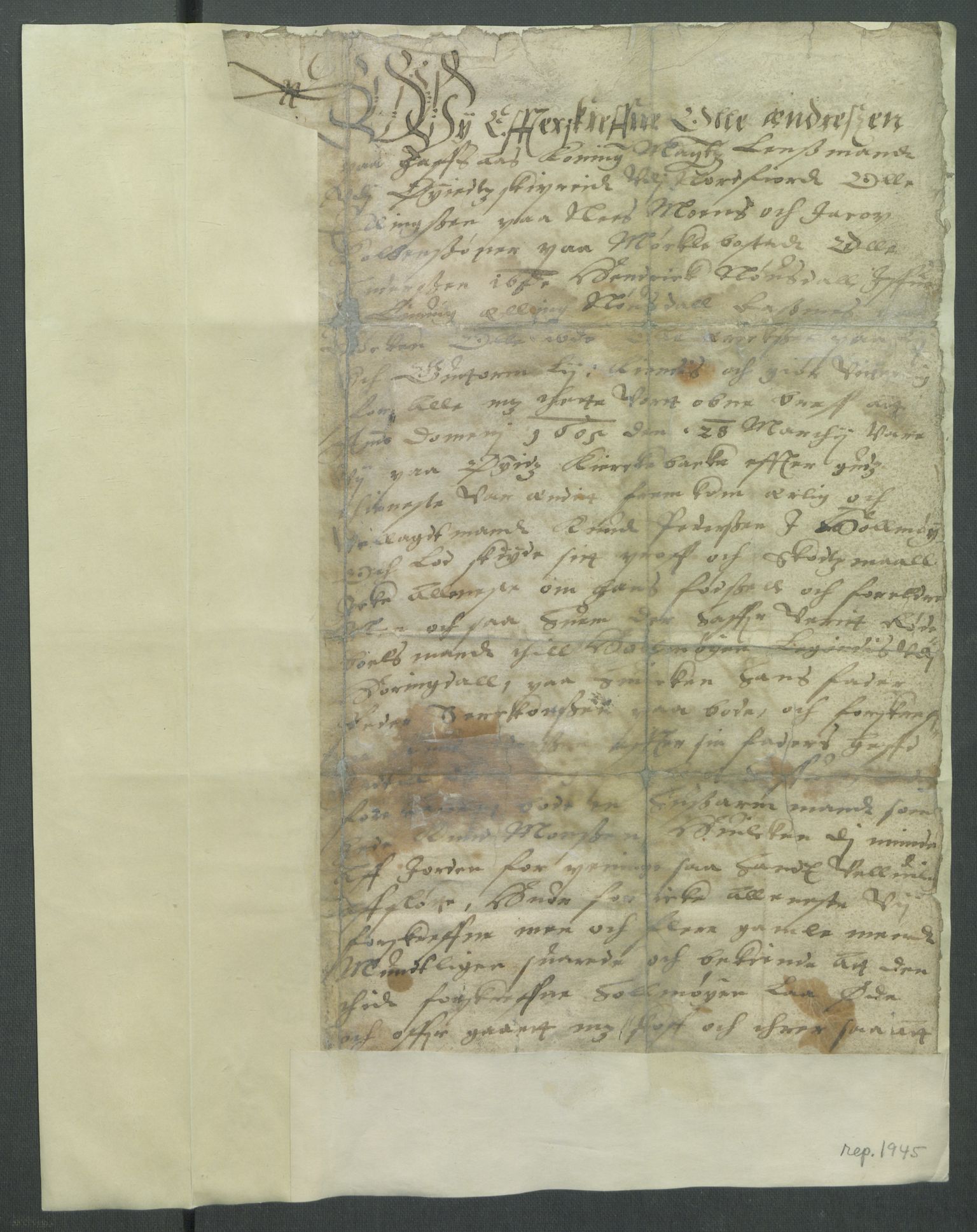 Riksarkivets diplomsamling, AV/RA-EA-5965/F02/L0114: Dokumenter, 1605, s. 13