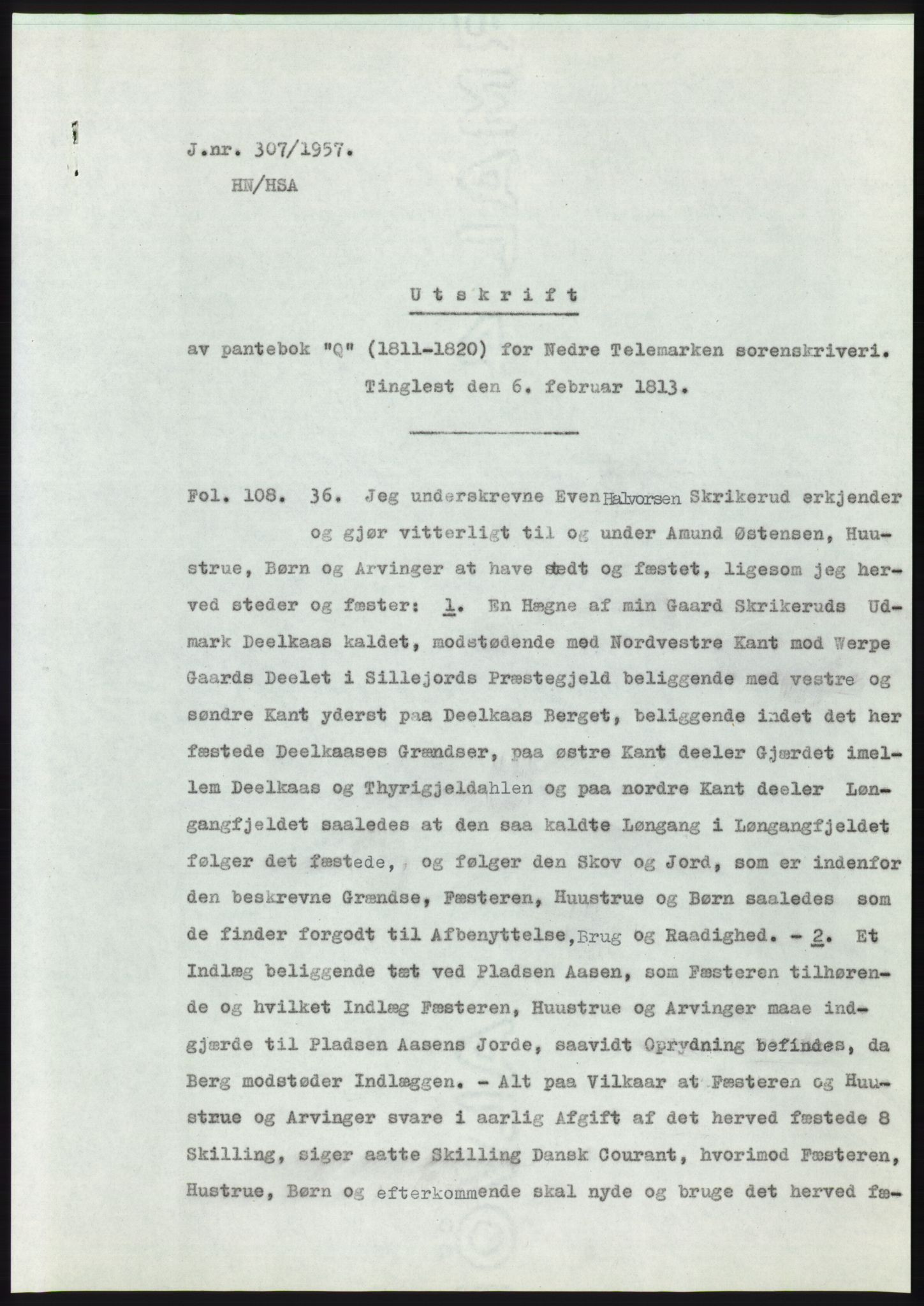 Statsarkivet i Kongsberg, SAKO/A-0001, 1956-1957, s. 375
