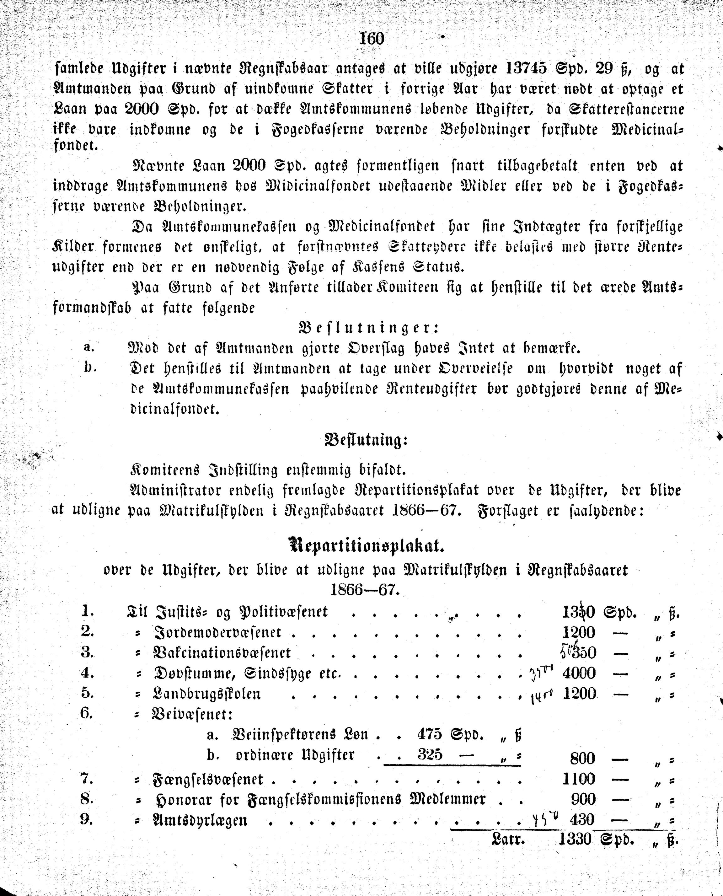 Nordland Fylkeskommune. Fylkestinget, AIN/NFK-17/176/A/Ac/L0005: Fylkestingsforhandlinger 1866-1870, 1866-1870