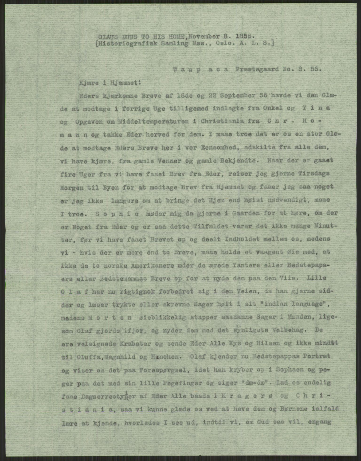 Samlinger til kildeutgivelse, Amerikabrevene, AV/RA-EA-4057/F/L0022: Innlån fra Vestfold. Innlån fra Telemark: Bratås - Duus, 1838-1914, s. 299