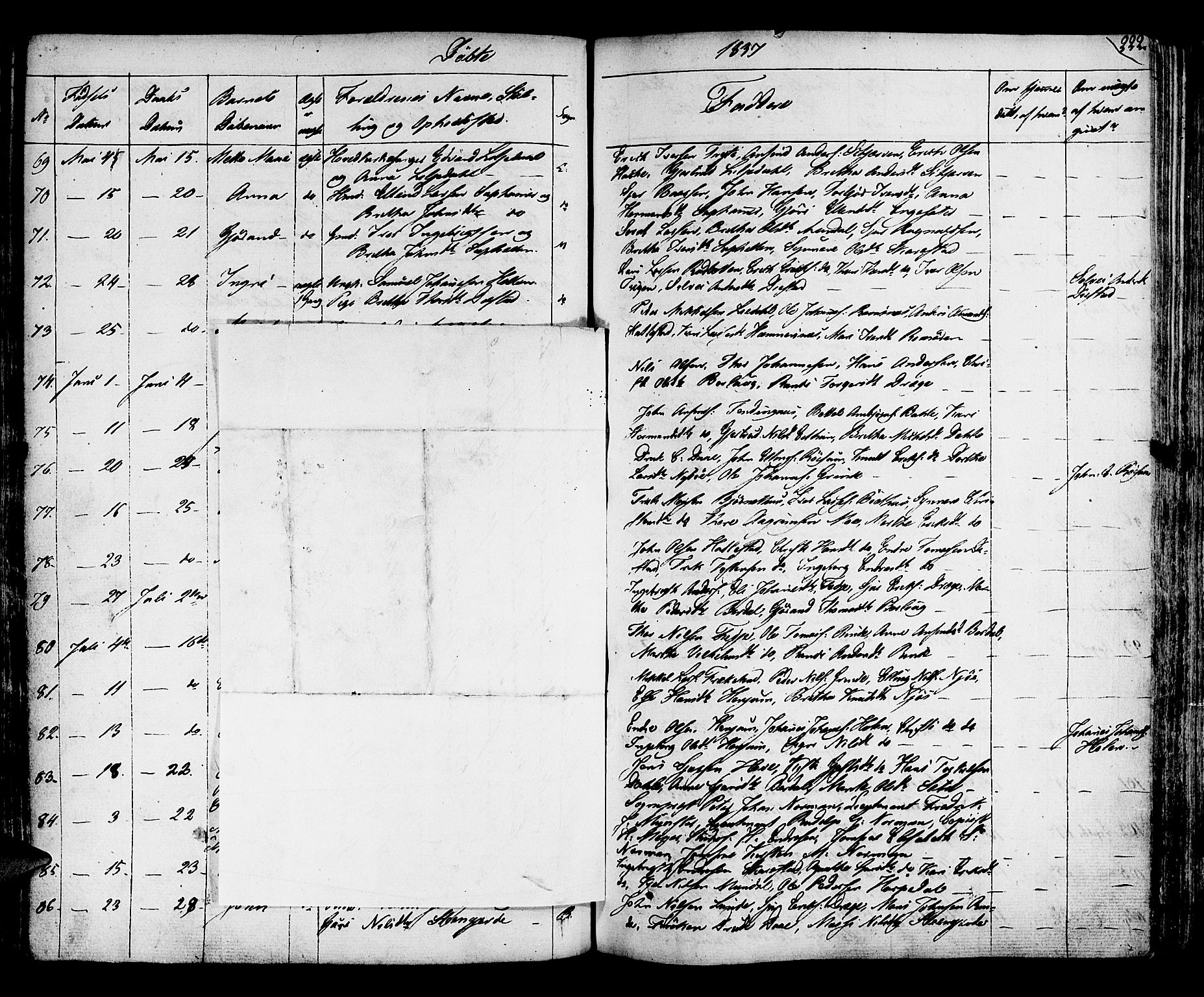 Leikanger sokneprestembete, SAB/A-81001: Ministerialbok nr. A 6, 1810-1838, s. 222