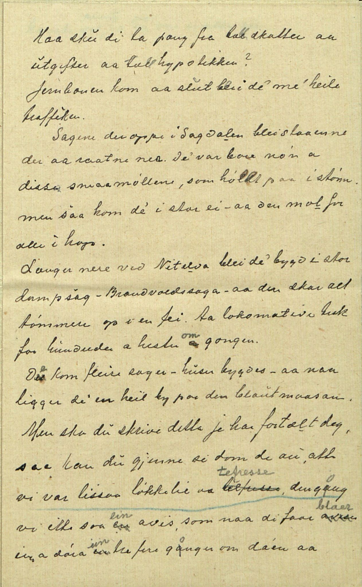 Rikard Berge, TEMU/TGM-A-1003/F/L0014/0040: 471-512 / 510 Brev til Berge frå Hankenæs + oppskrifter som H. kallar for sine, 1915-1917