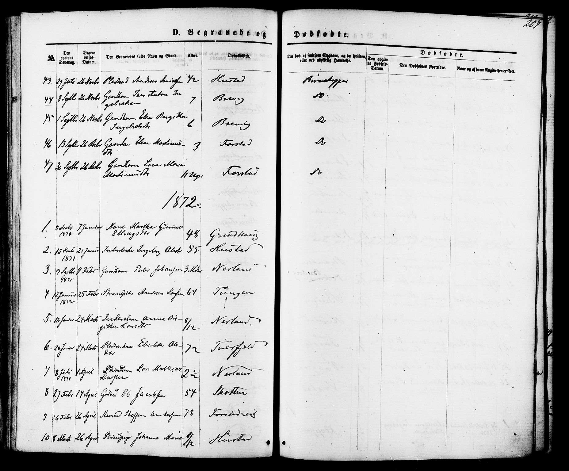 Ministerialprotokoller, klokkerbøker og fødselsregistre - Møre og Romsdal, AV/SAT-A-1454/566/L0768: Ministerialbok nr. 566A07, 1869-1881, s. 207