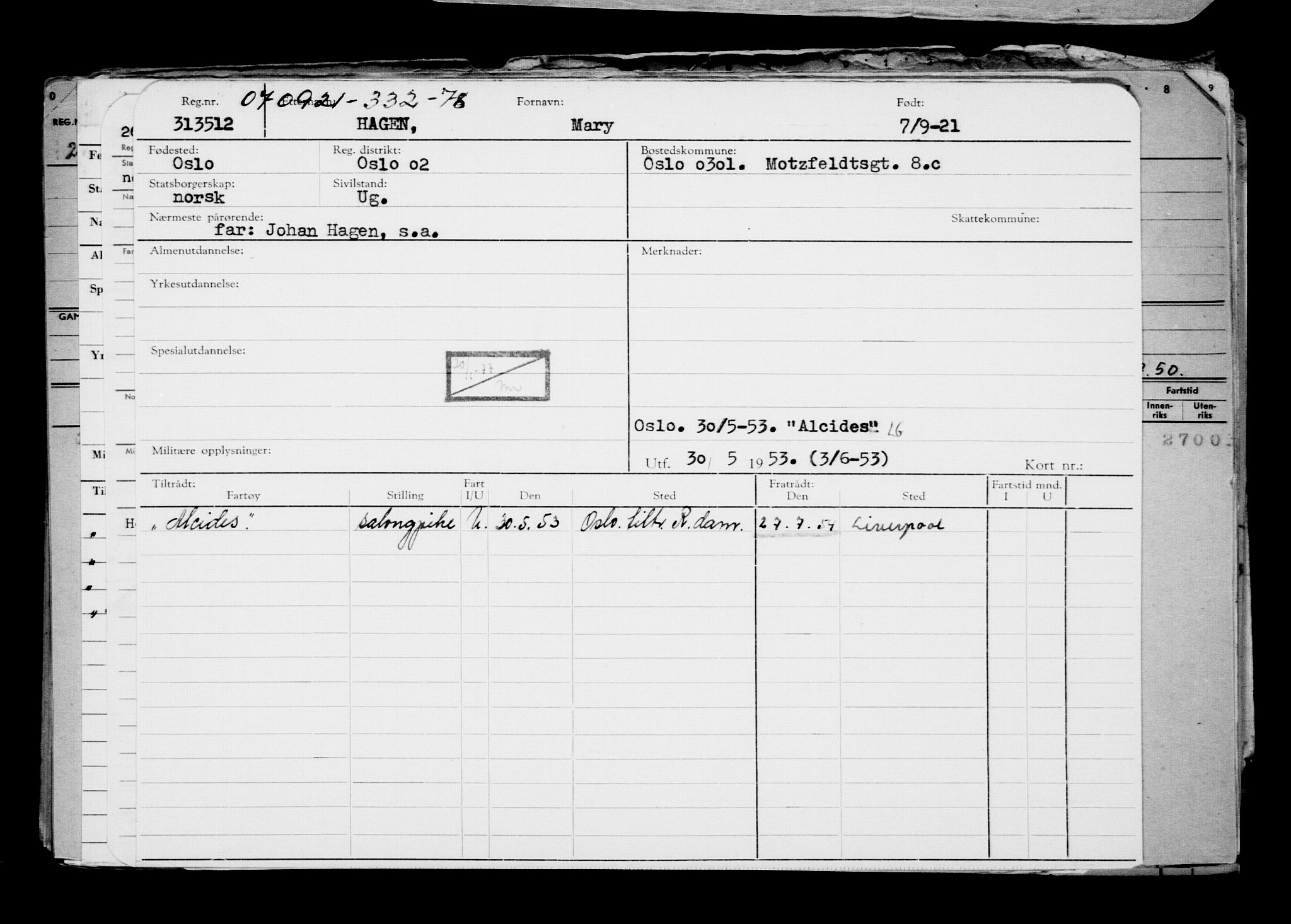 Direktoratet for sjømenn, AV/RA-S-3545/G/Gb/L0197: Hovedkort, 1921, s. 635