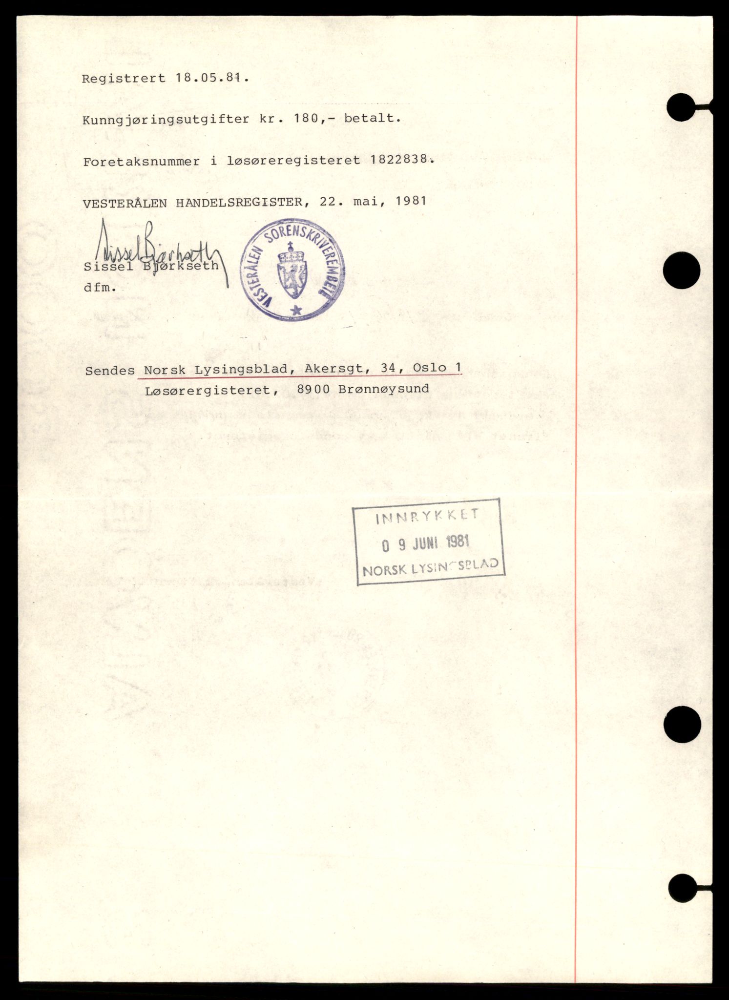 Vesterålen sorenskriveri, SAT/A-4180/4/J/Jd/Jde/L0007: Bilag. Aksjeselskap, A, 1944-1990, s. 4