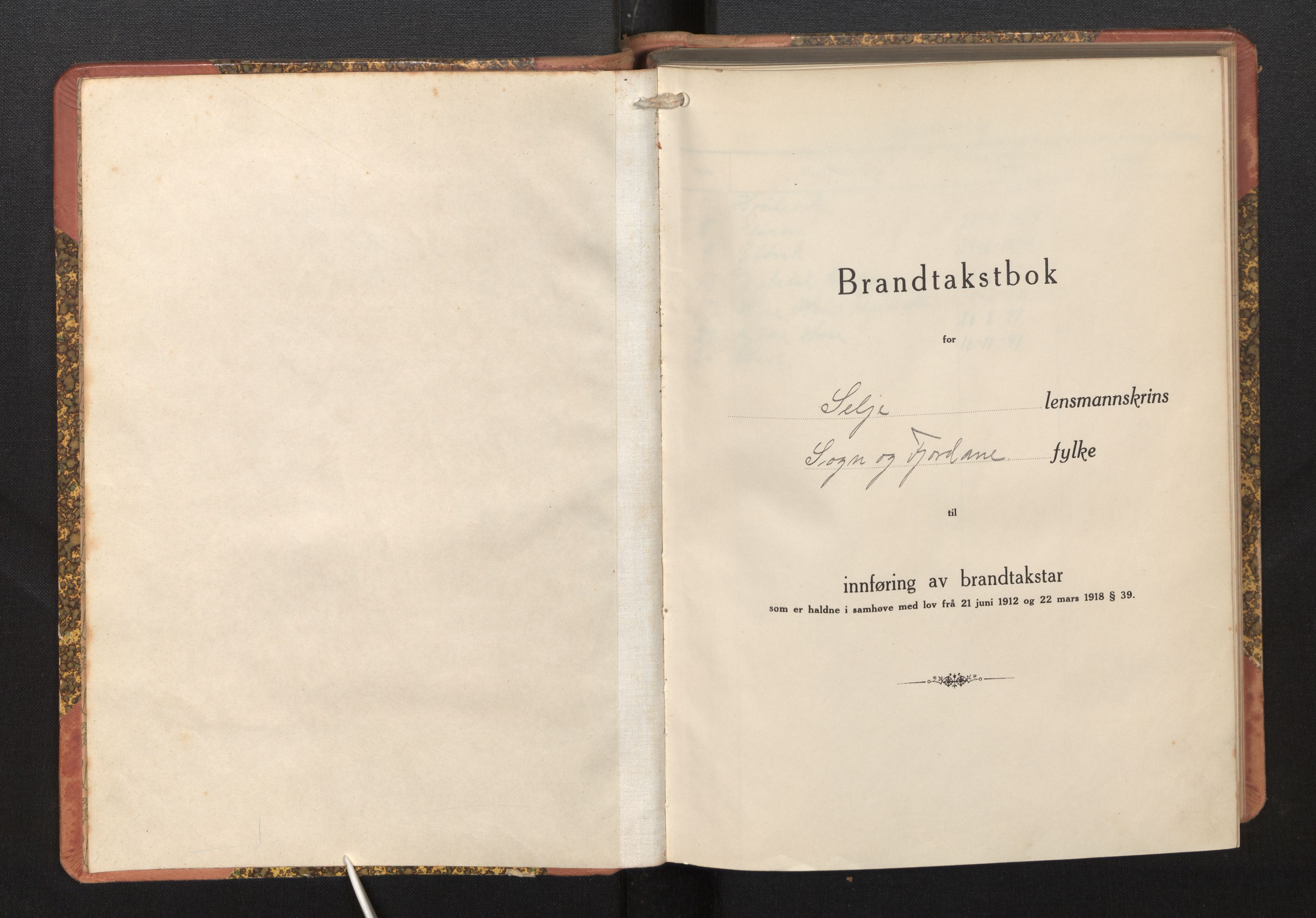 Lensmannen i Selje, AV/SAB-A-29701/0012/L0004: Branntakstprotokoll, skjematakst, 1937-1953