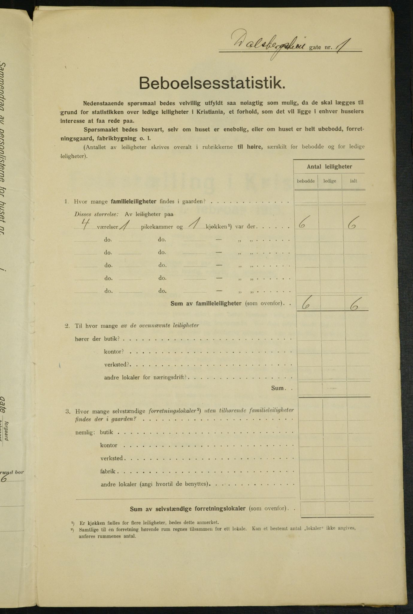 OBA, Kommunal folketelling 1.2.1915 for Kristiania, 1915, s. 14021