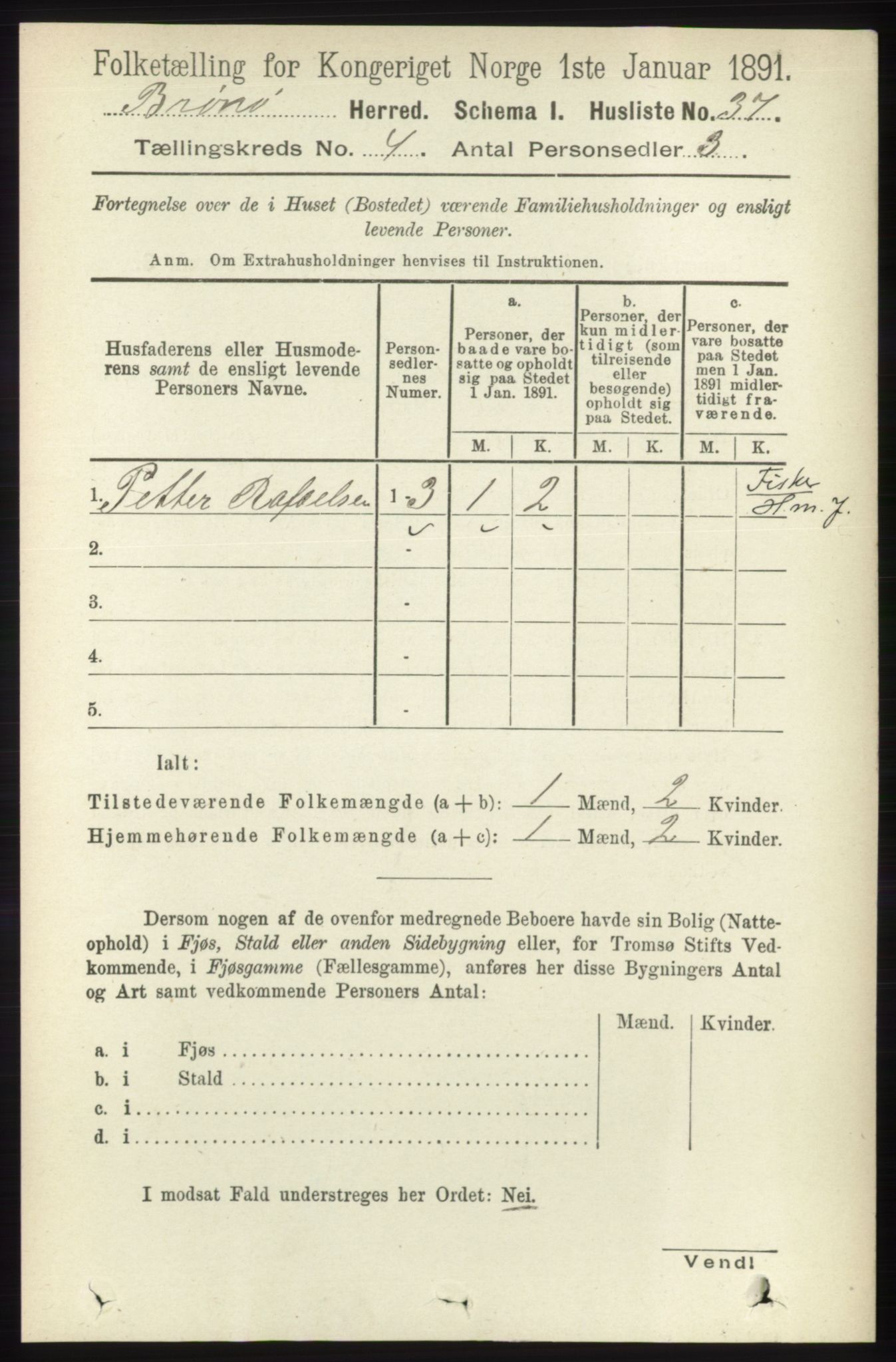 RA, Folketelling 1891 for 1814 Brønnøy herred, 1891, s. 2005